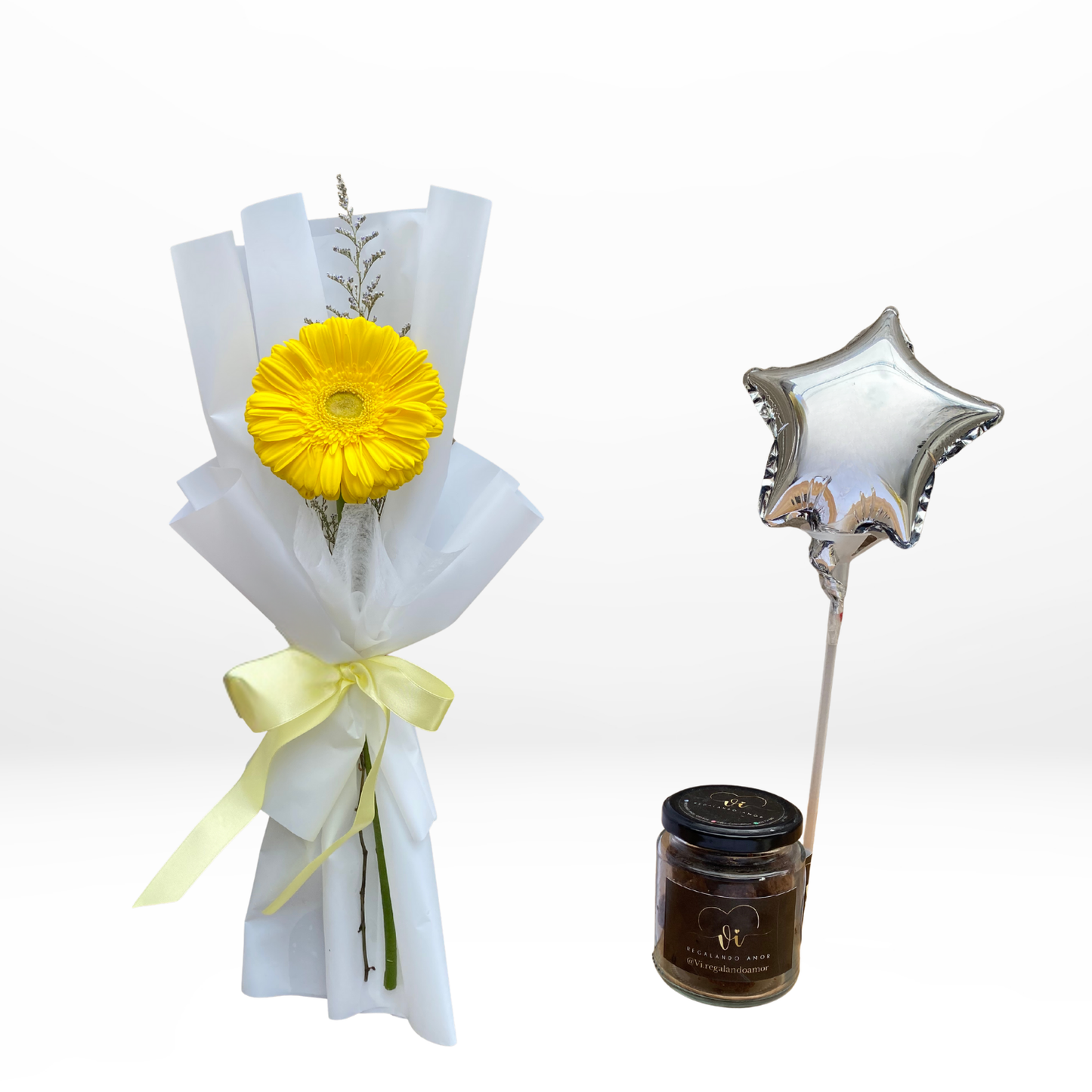 Love Duo Gerbera Amarilla - Flores amarillas