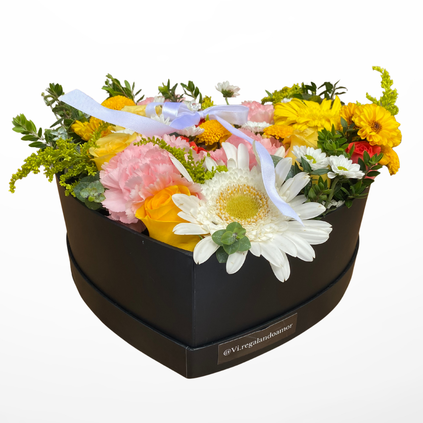Corazón Primaveral – Flores Amarillas