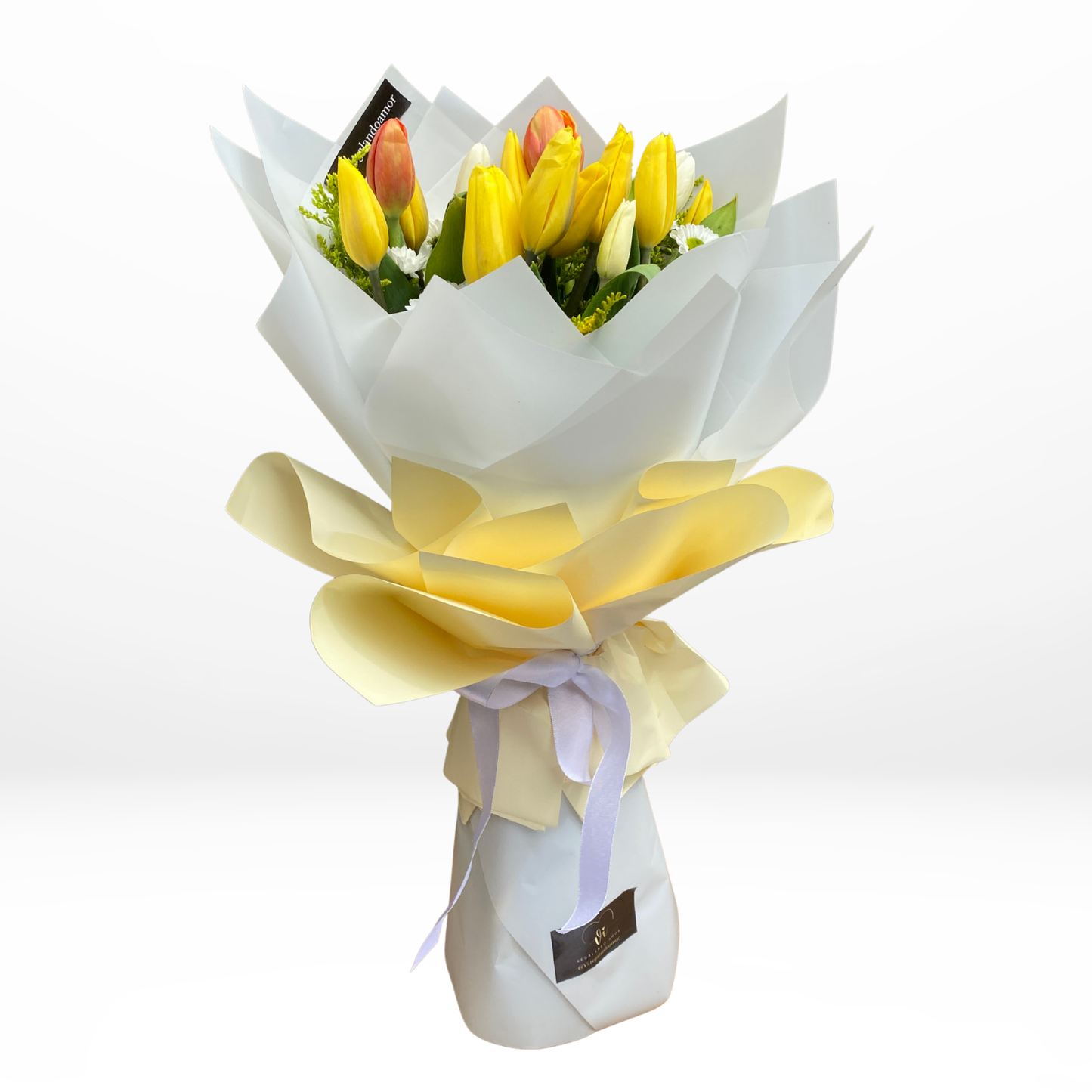 Ramo Carmen – 15 Tulipanes - Flores amarillas