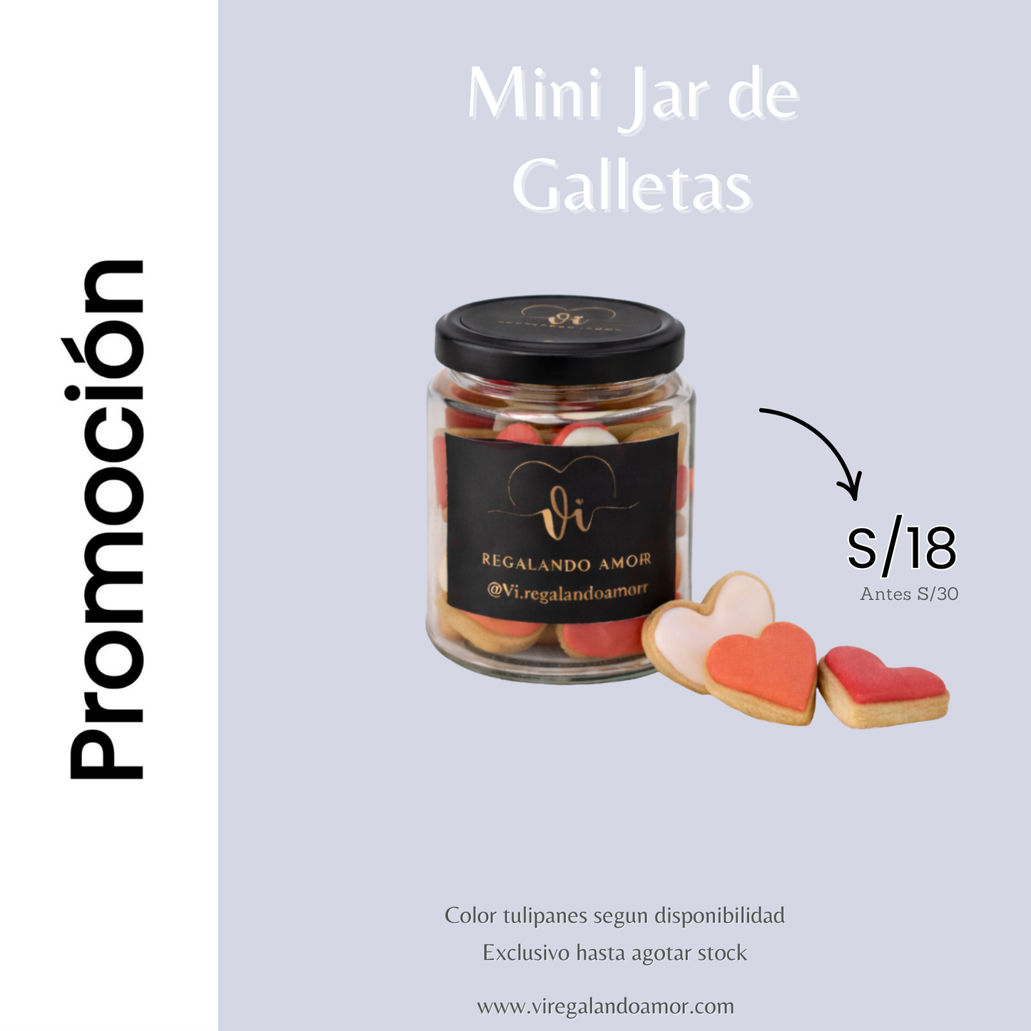 Mini jar de galletas