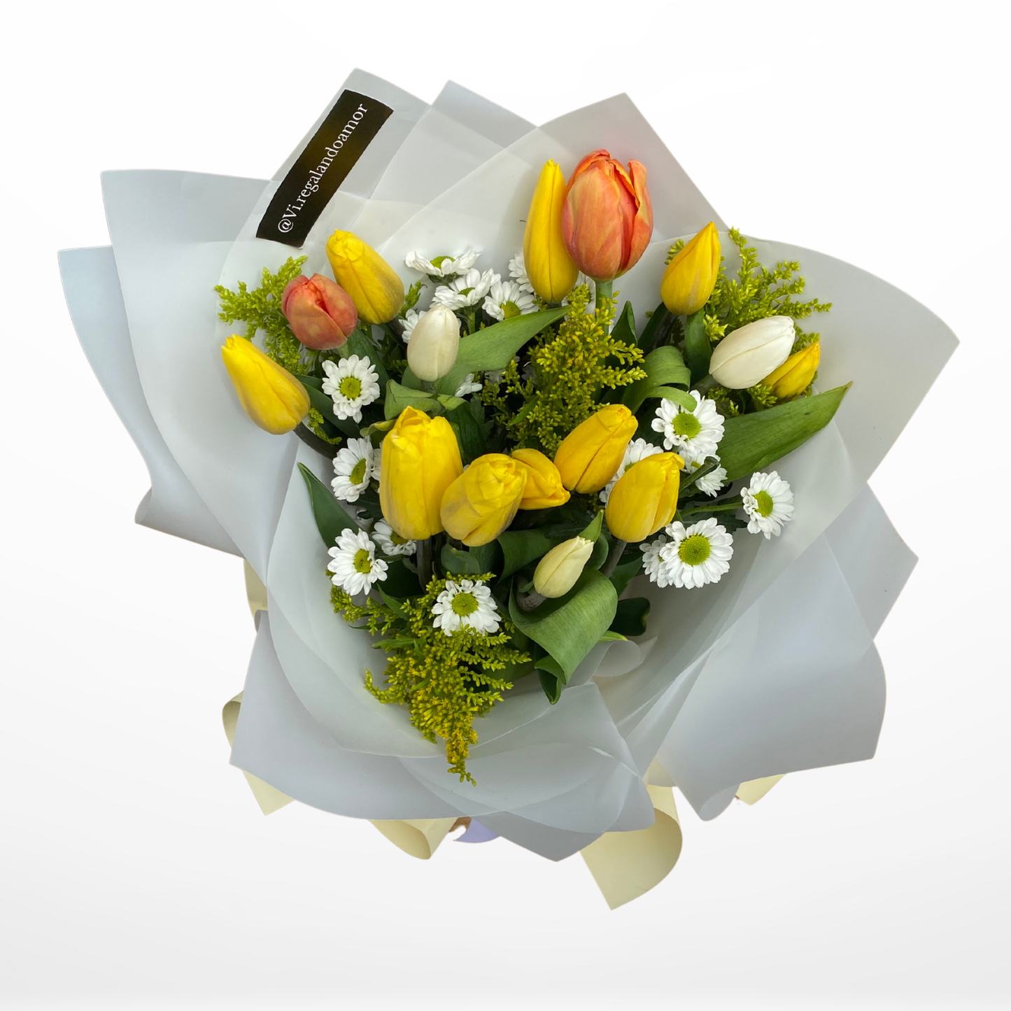 Ramo Carmen – 15 Tulipanes - Flores amarillas