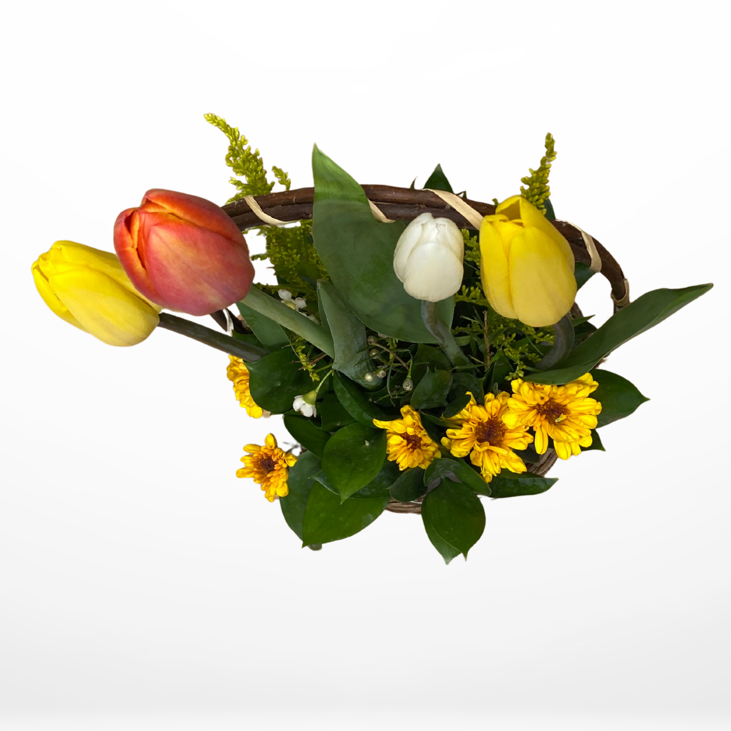 Mini Canasta Deysi – Flores Amarillas