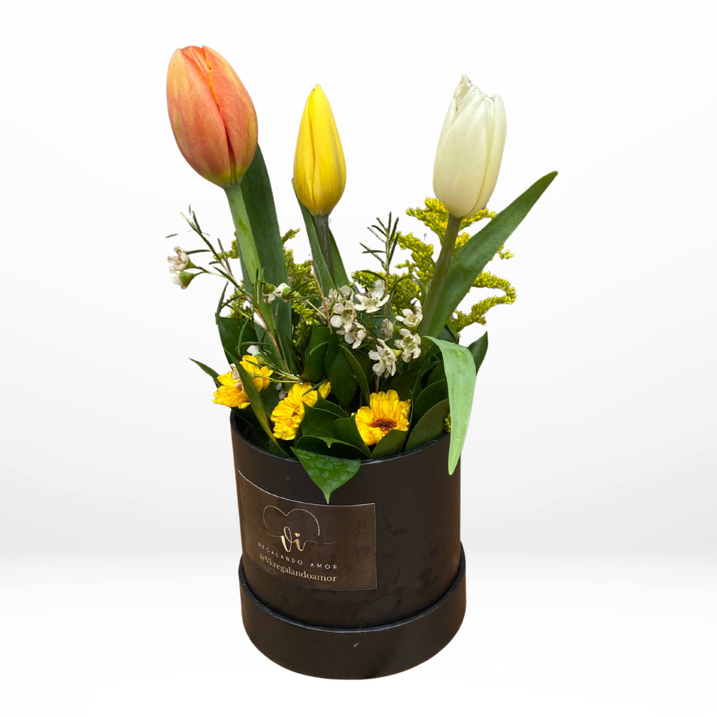 Mini Box Tulipanes Primaverales – Flores amarillas