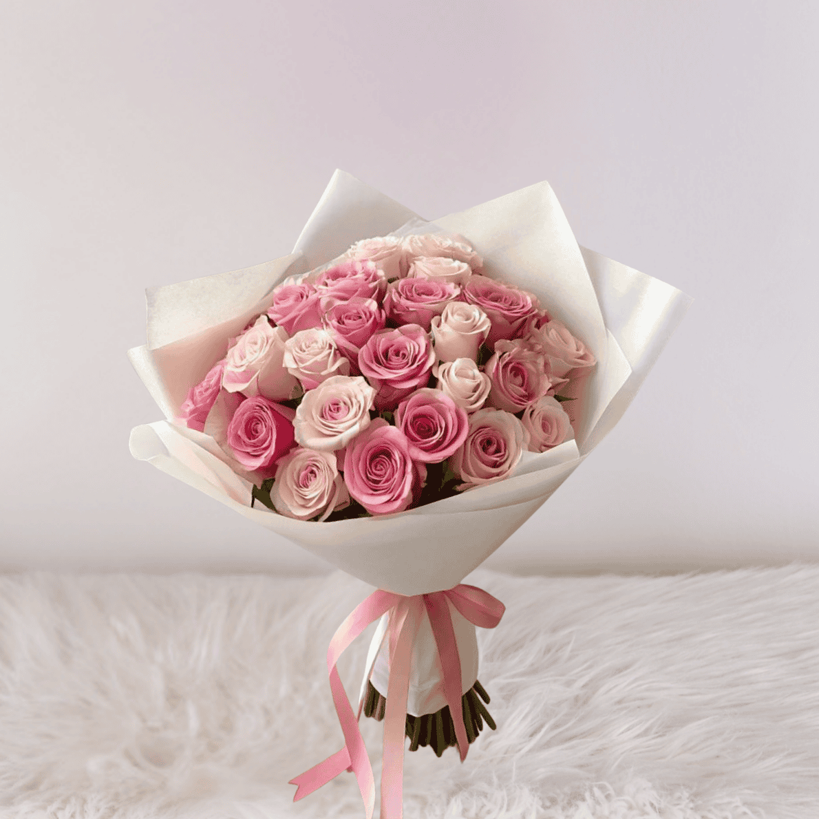 ramo de 50 rosas + cinta