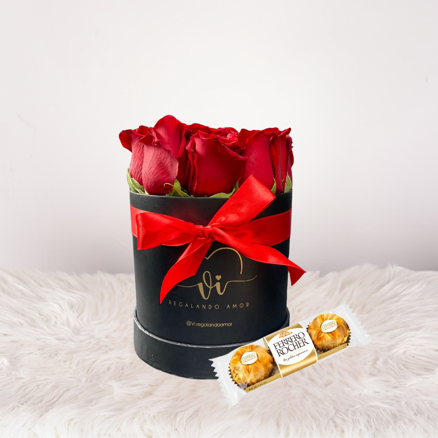 Box clasico rosas rojas + Chocolate