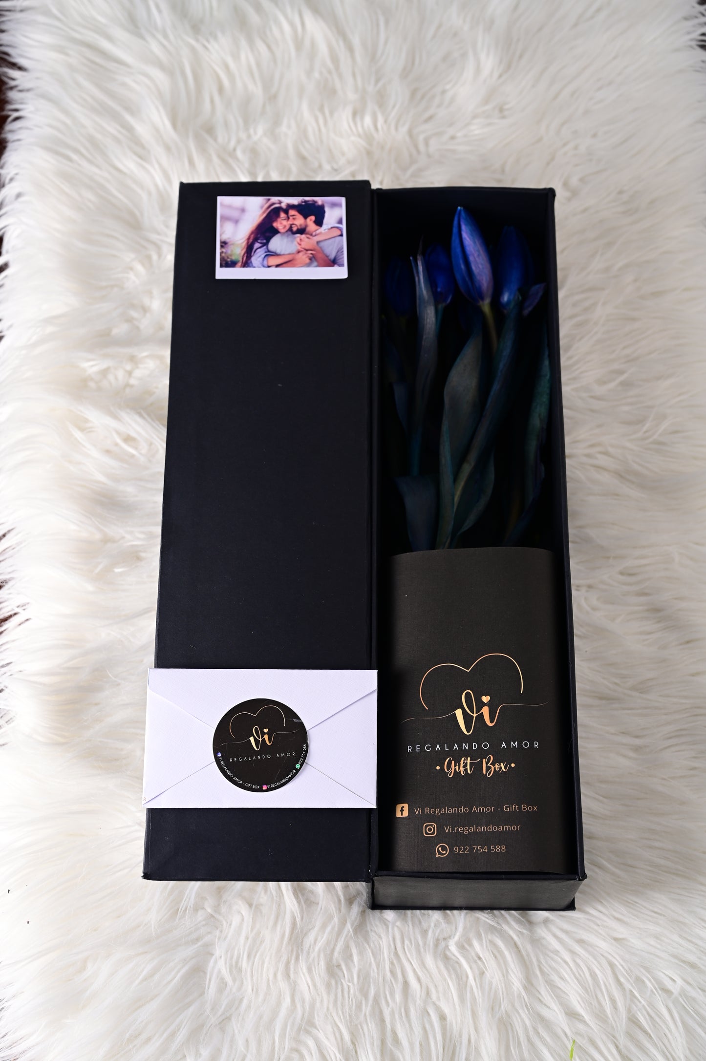 Box Luxury Tulipanes Azules