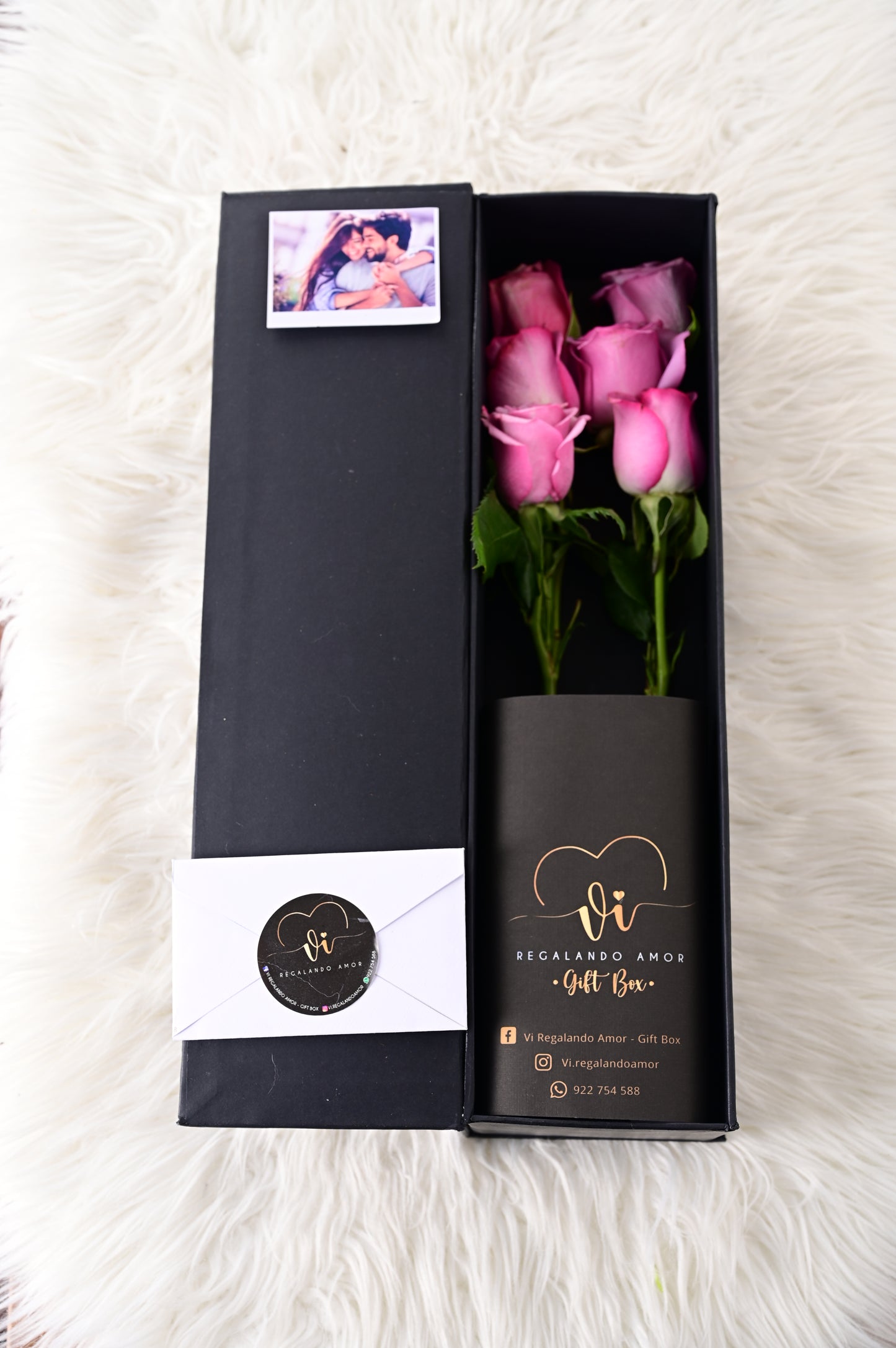Box Luxury Rosas Moradas