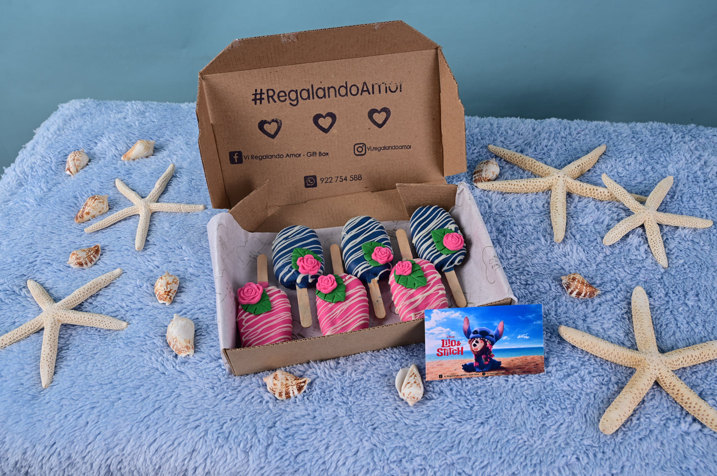 Box Nani – Paletas de Keke con inspiración hawaiana y Stitch