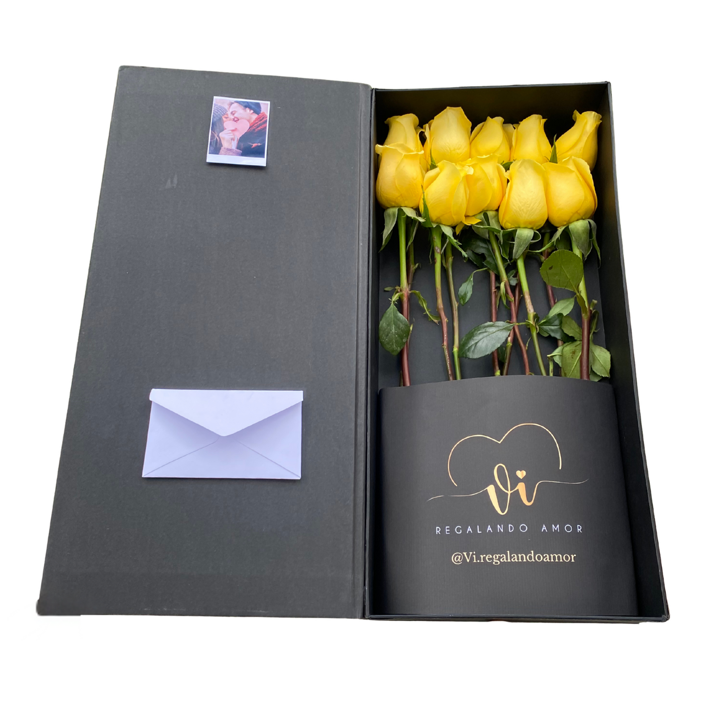 Box Luxury Imperial Rosas Amarillas
