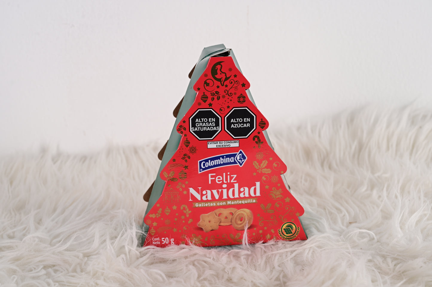 Galletas de Mantequilla Navideñas (50 g - Árbol de Navidad)