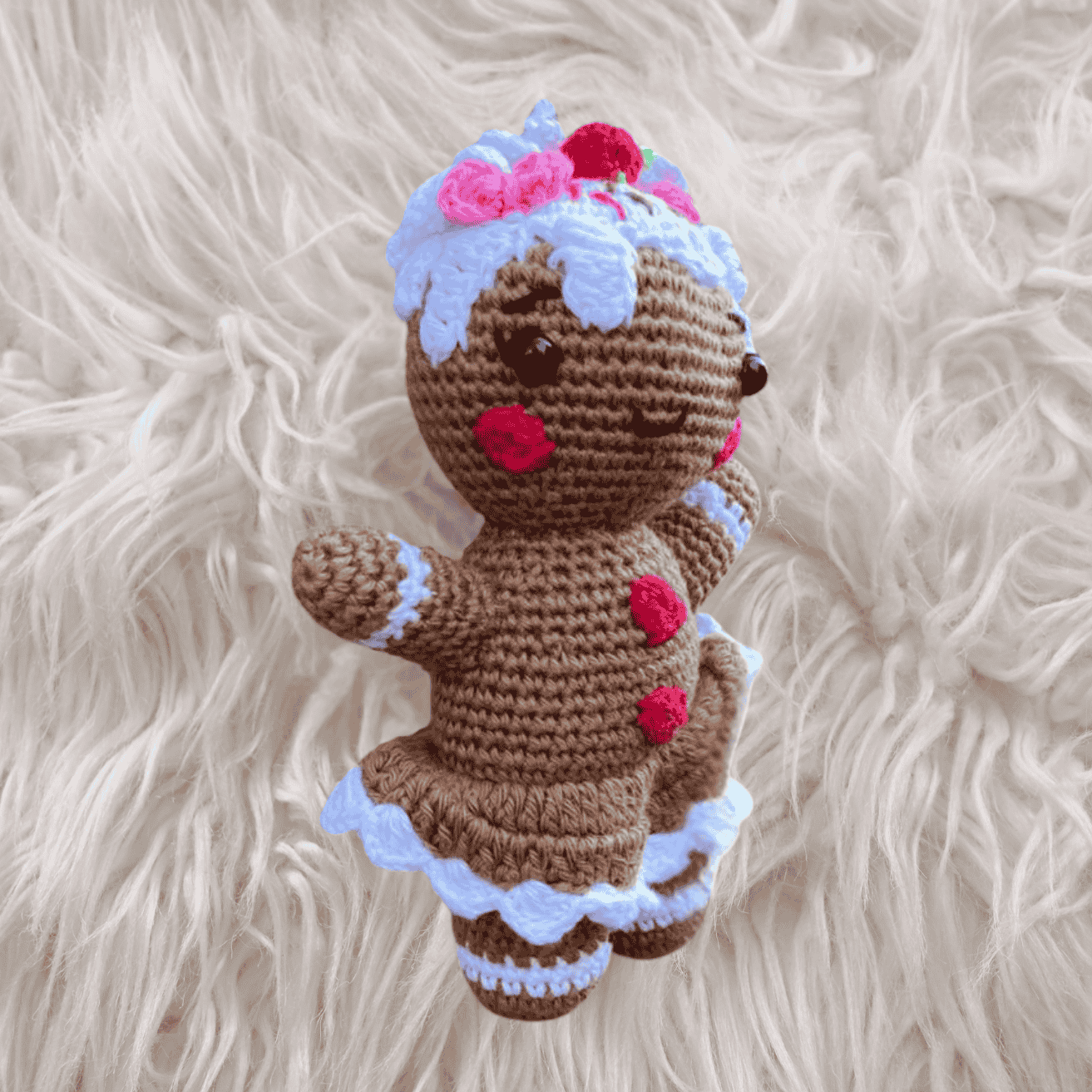 Jengibre niña Navideño- Amigurumi