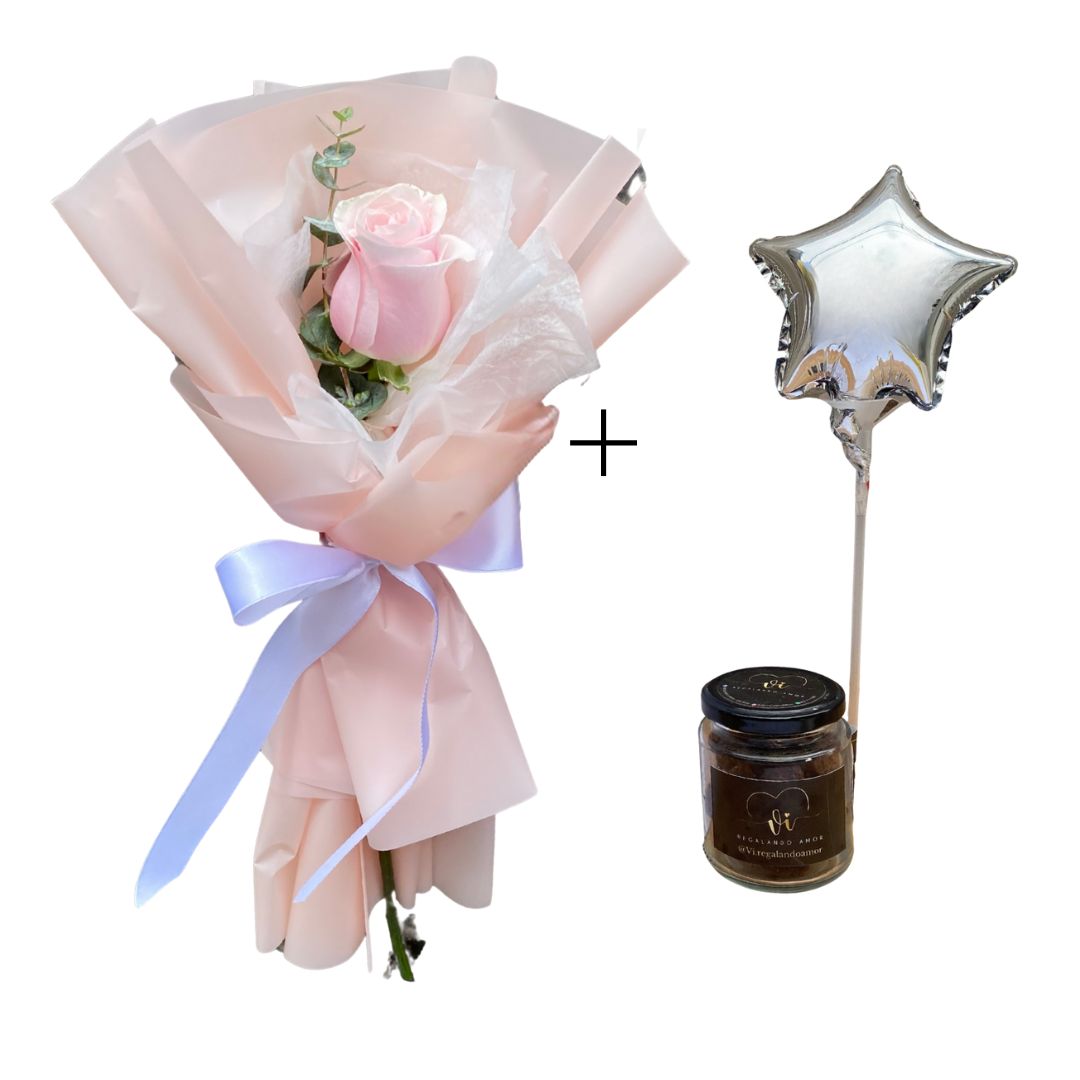 Love Duo Rosa  - Rosa + chocolate