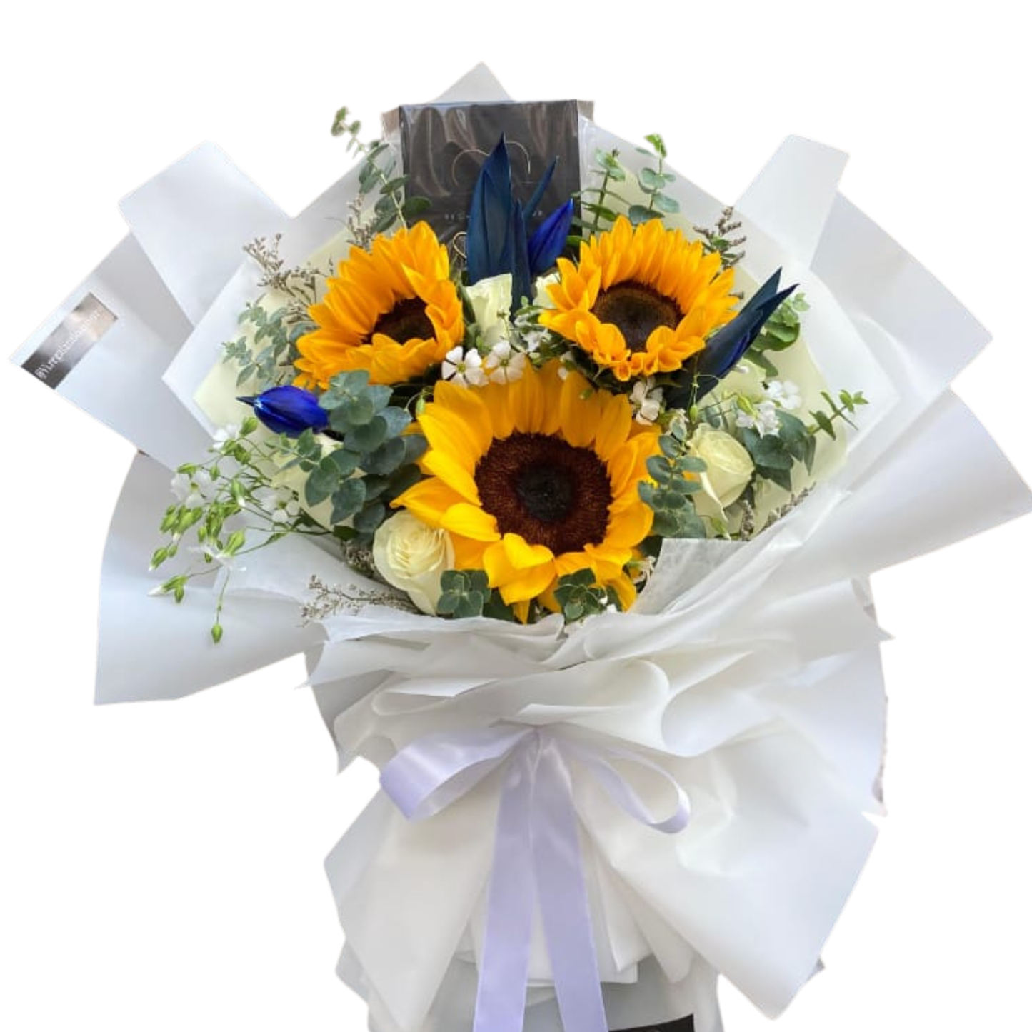 Ramo Perla - Girasoles y tulipanes