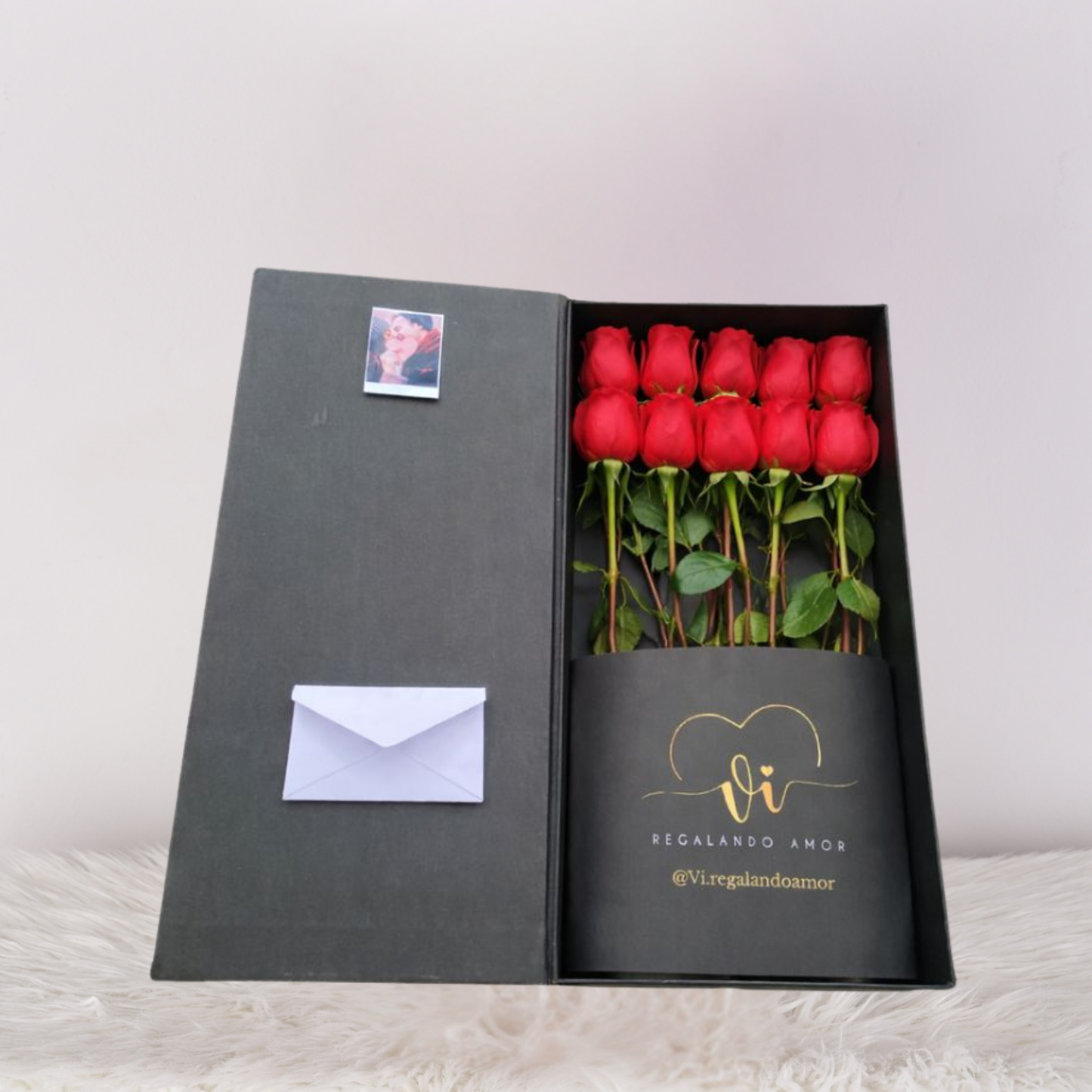Box Imperial de 10 Rosas Rojas