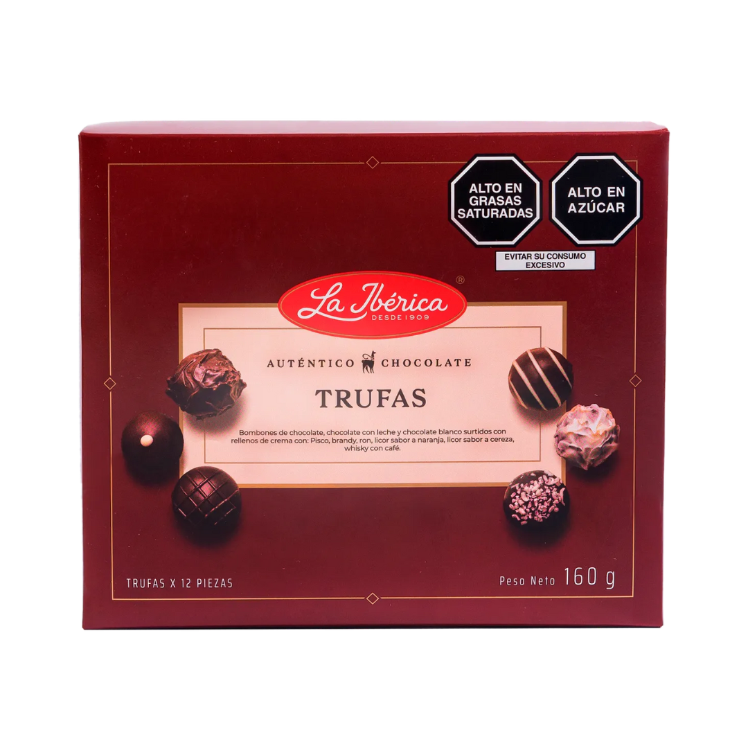 Trufas surtidas paquete de 12 piezas de 160 g