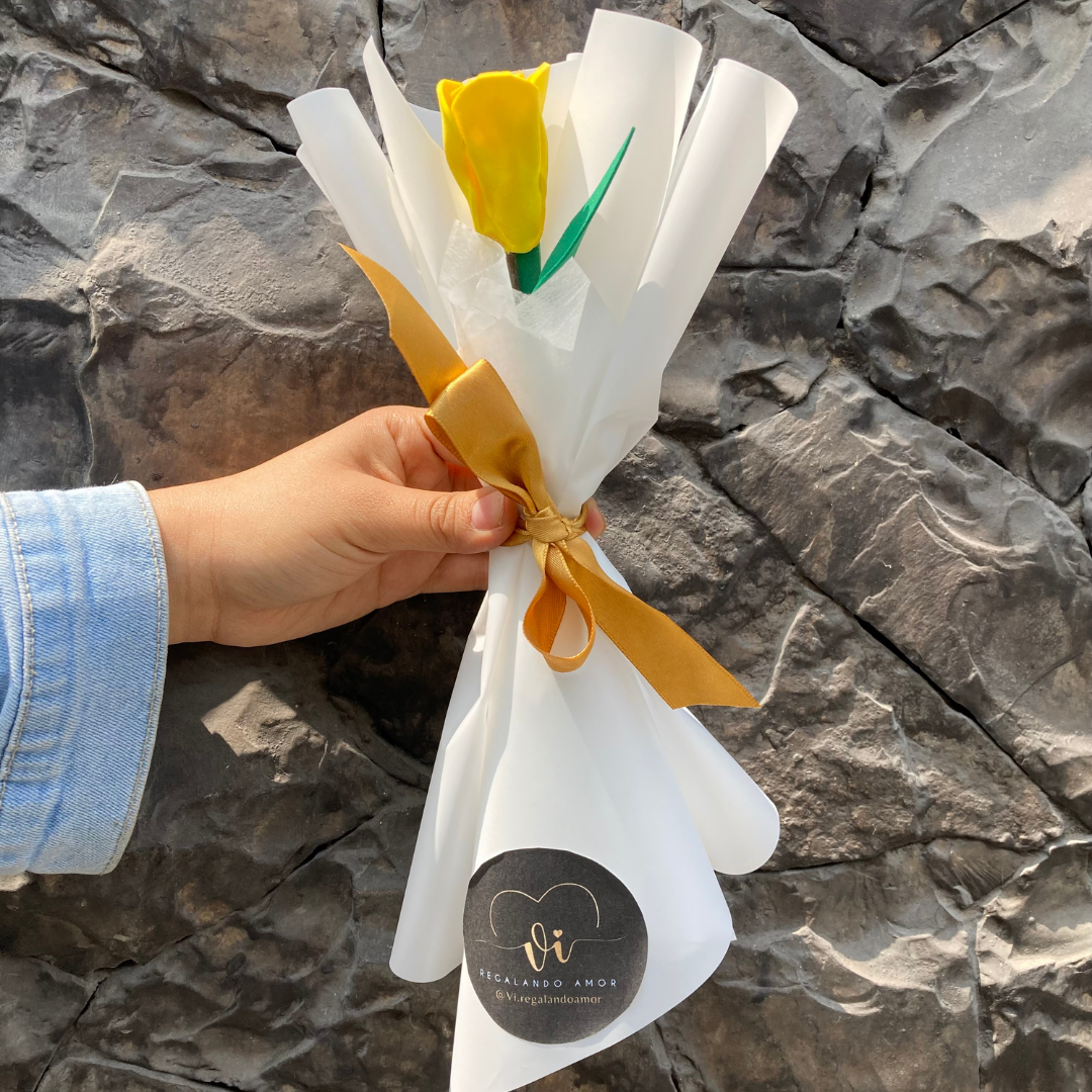 tulipán artificial de 25 cm