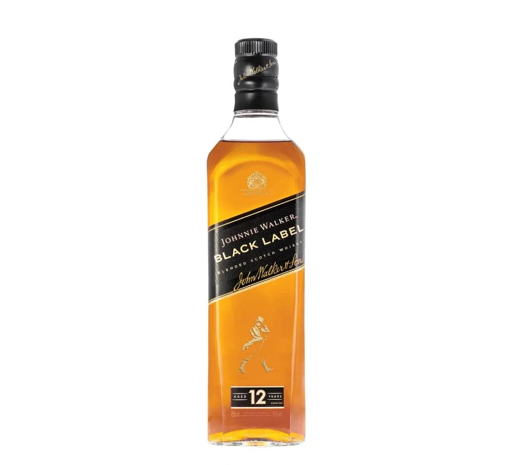 Whisky Johnnie Walker Black Label 12 Años - Botella de 750 ml