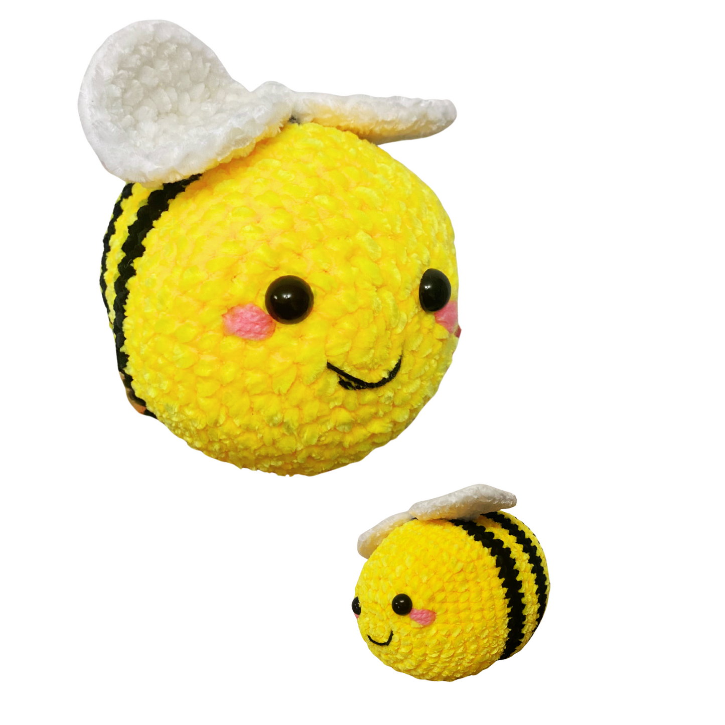 Abejita tejida en chelline - Peluche - Flores amarillas