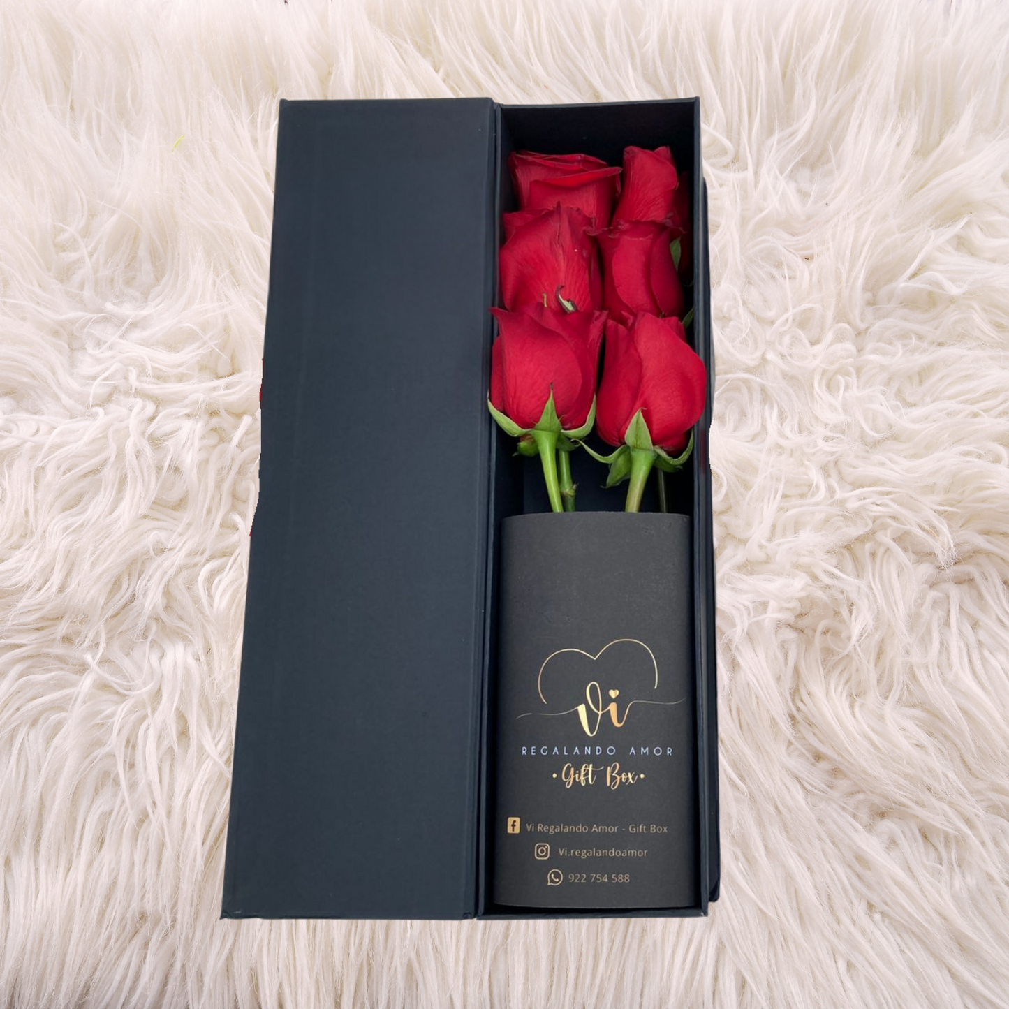 Box Luxury Rosas Rojas