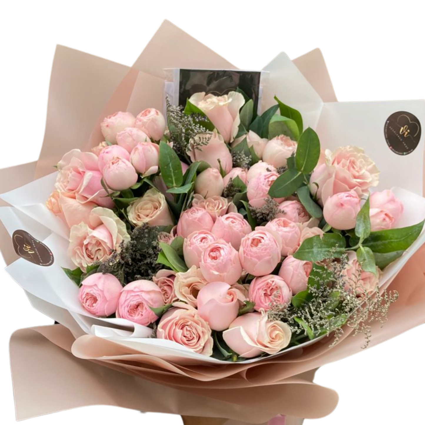 Ramo Almendra – Rosas inglesas rosadas