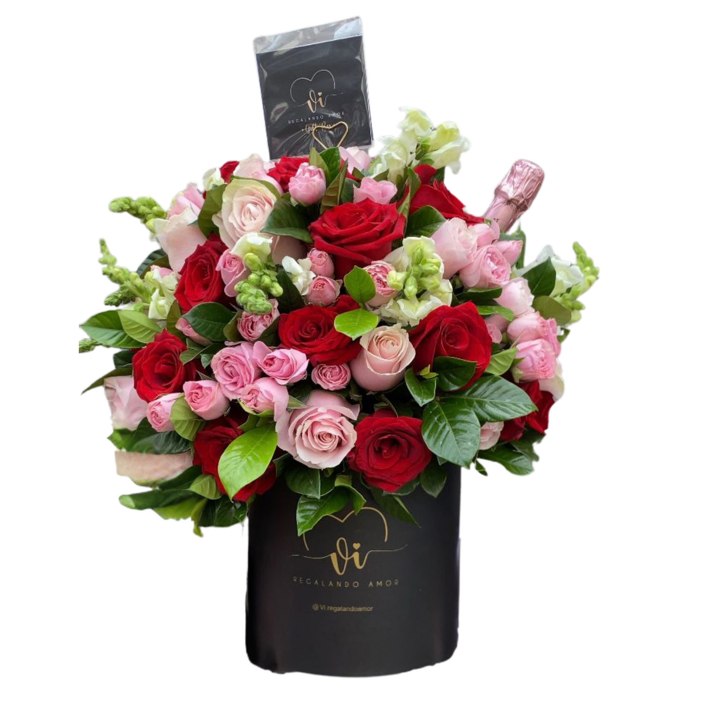 Box Greeicy - Box de 50 rosas con Espumante Riccadonna