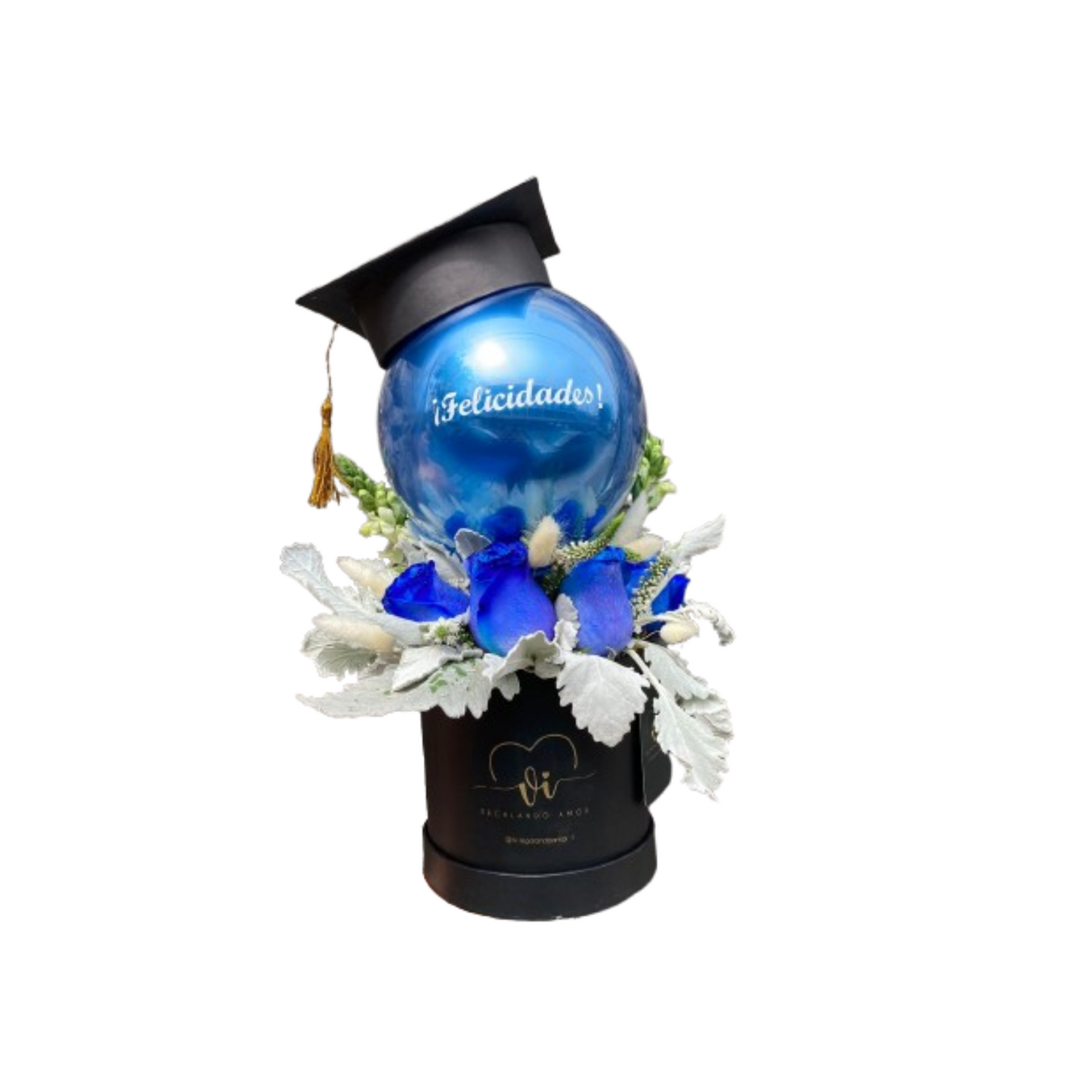 Box Floral Victoria Graduacción - Rosas Azules