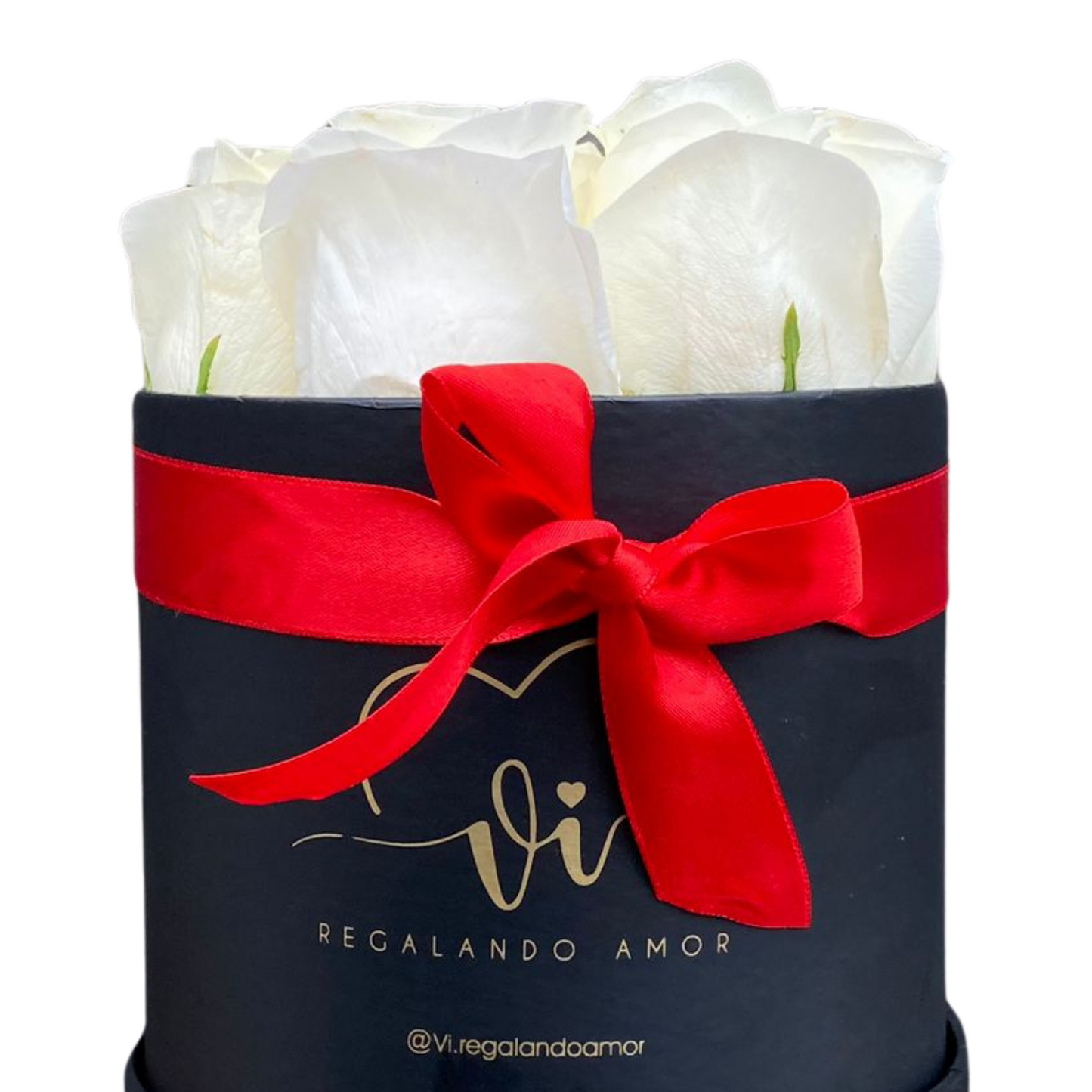 Box Clásico de rosas blancas