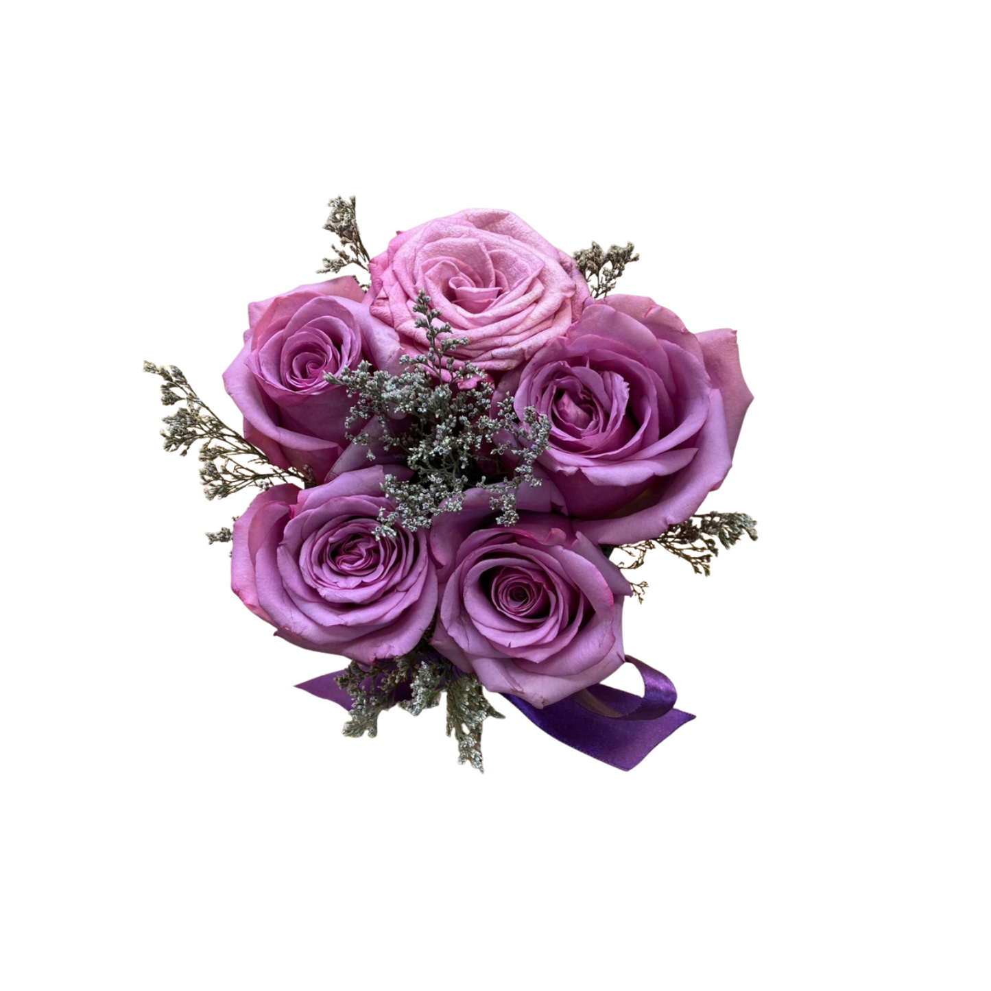 Box Eloisa de 5 Rosas Moradas