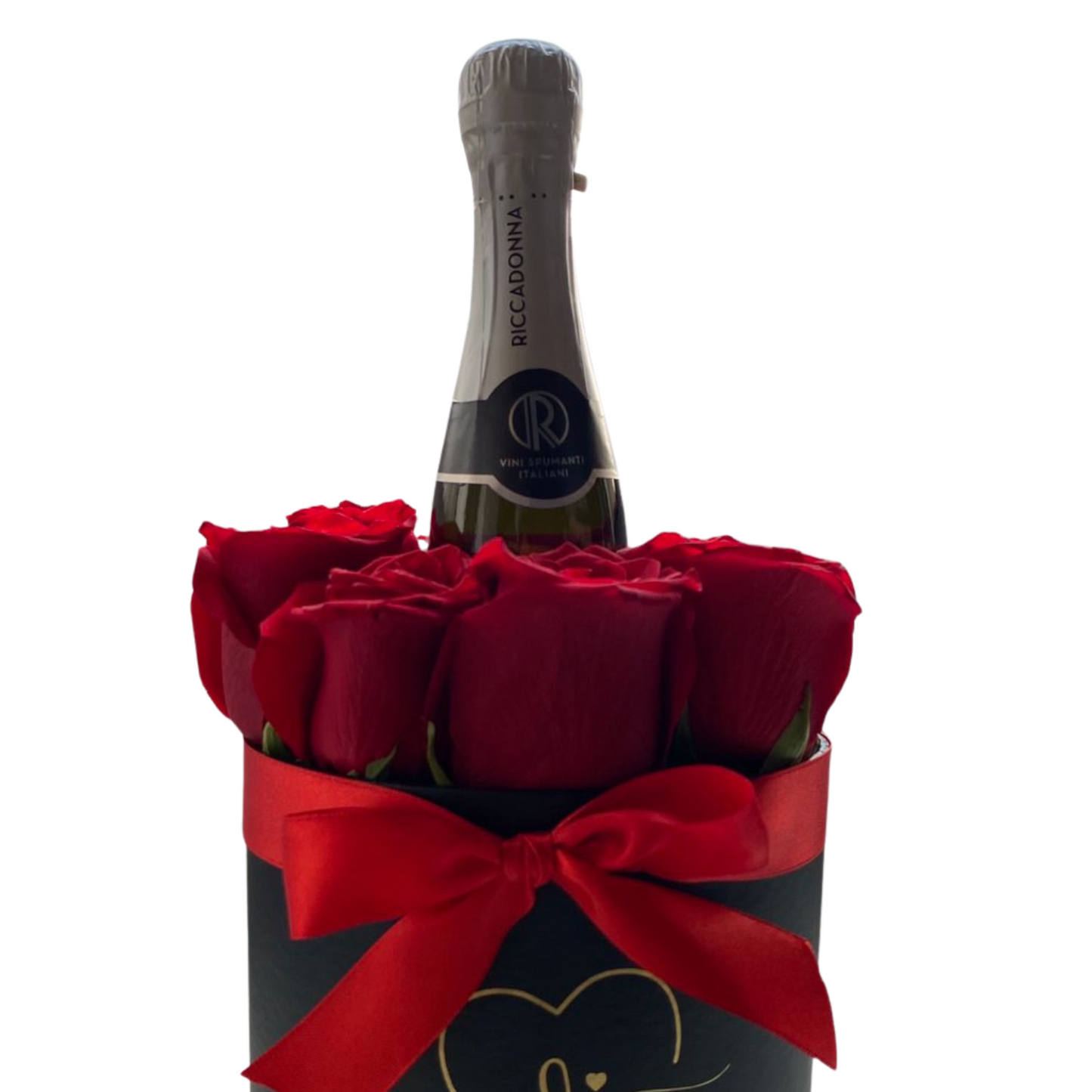 Box Clásico con Espumante - rosas rojas