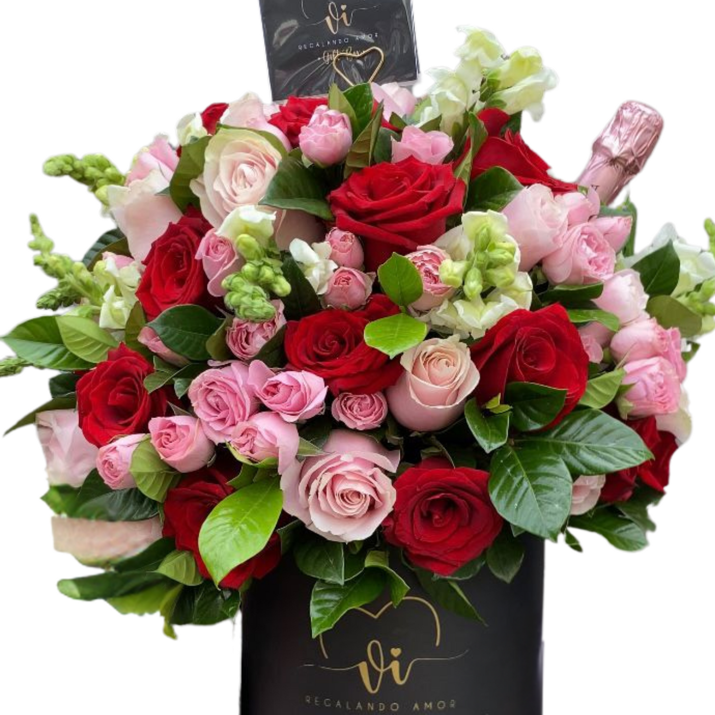 Box Greeicy - Box de 50 rosas con Espumante Riccadonna