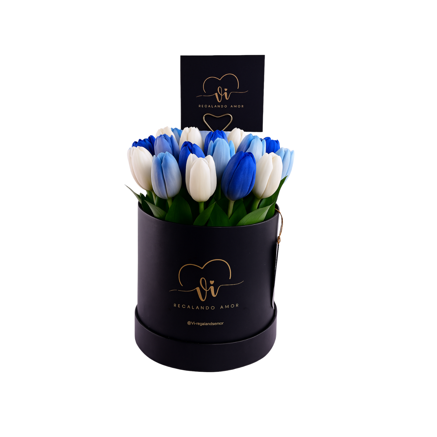 Box de 25 tulipanes - Flores azules