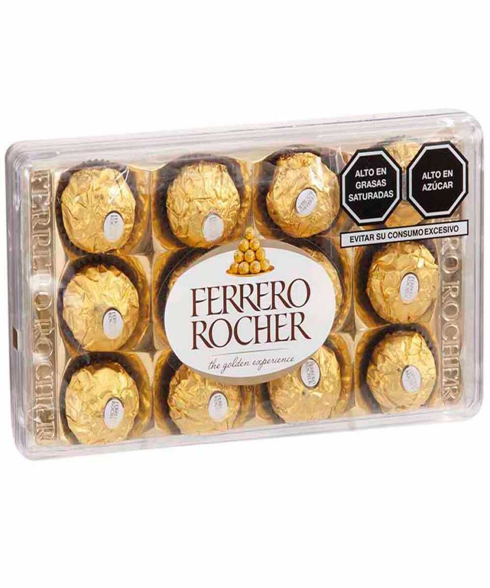Ferrero Rocher 12 Unidades en Caja Acrílica