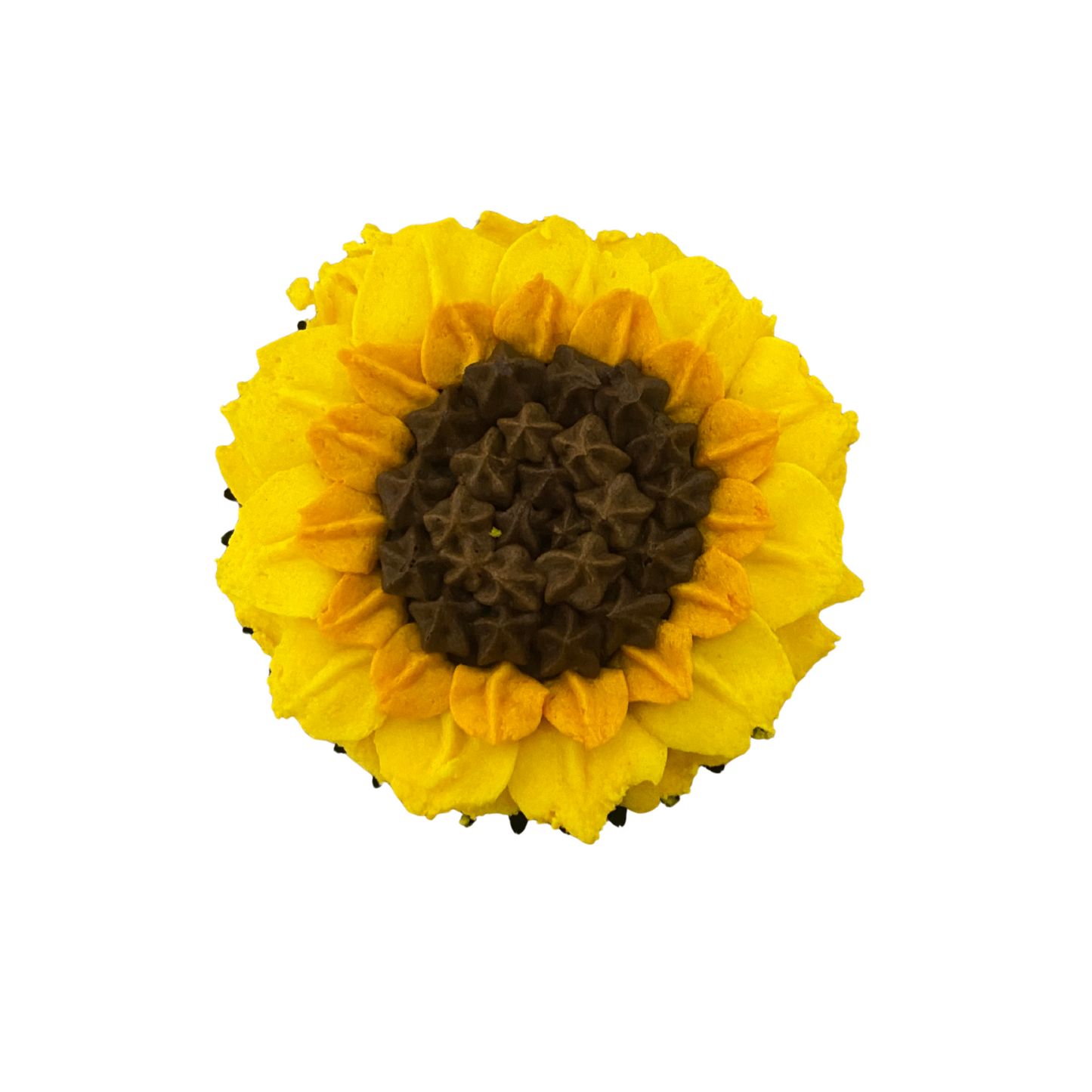 Cupcake 1 unidad - Flores amarillas