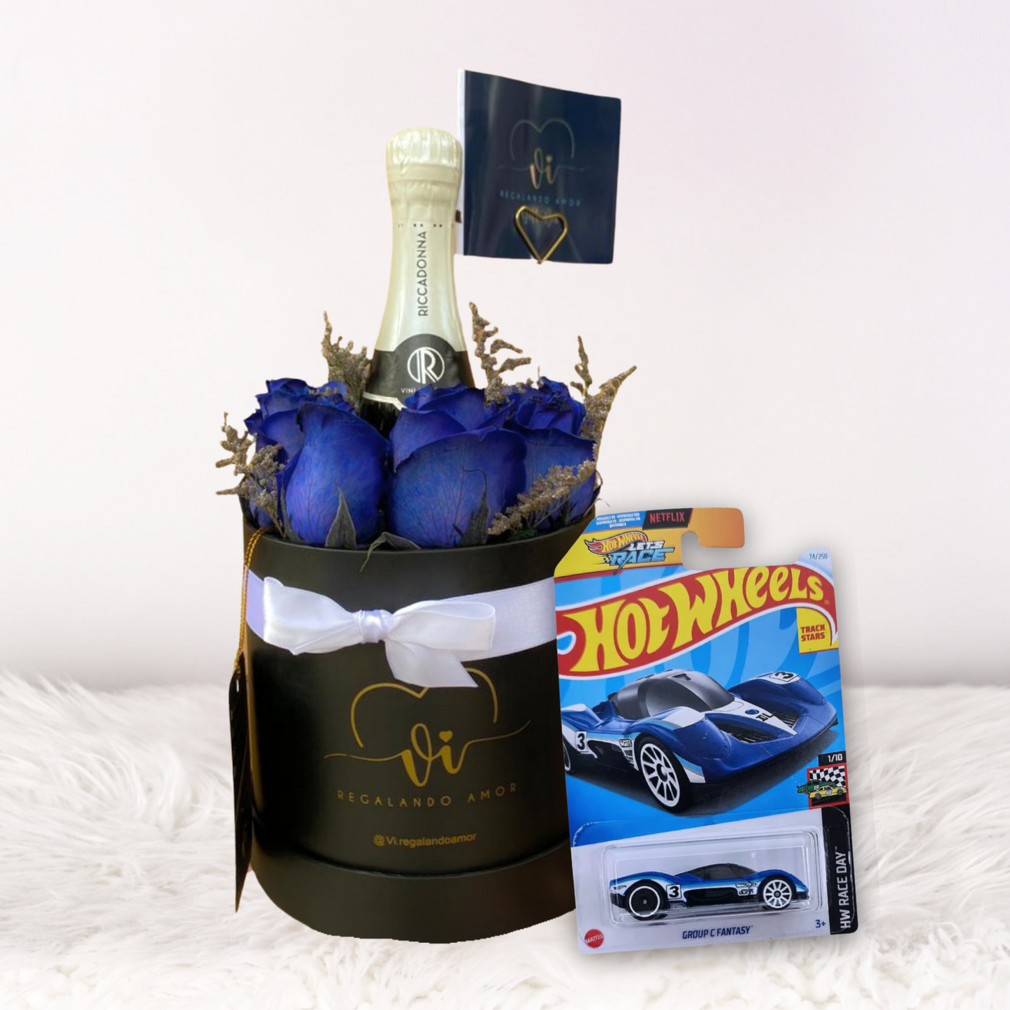 Box Clásico con Espumante + Carrito HotWheels