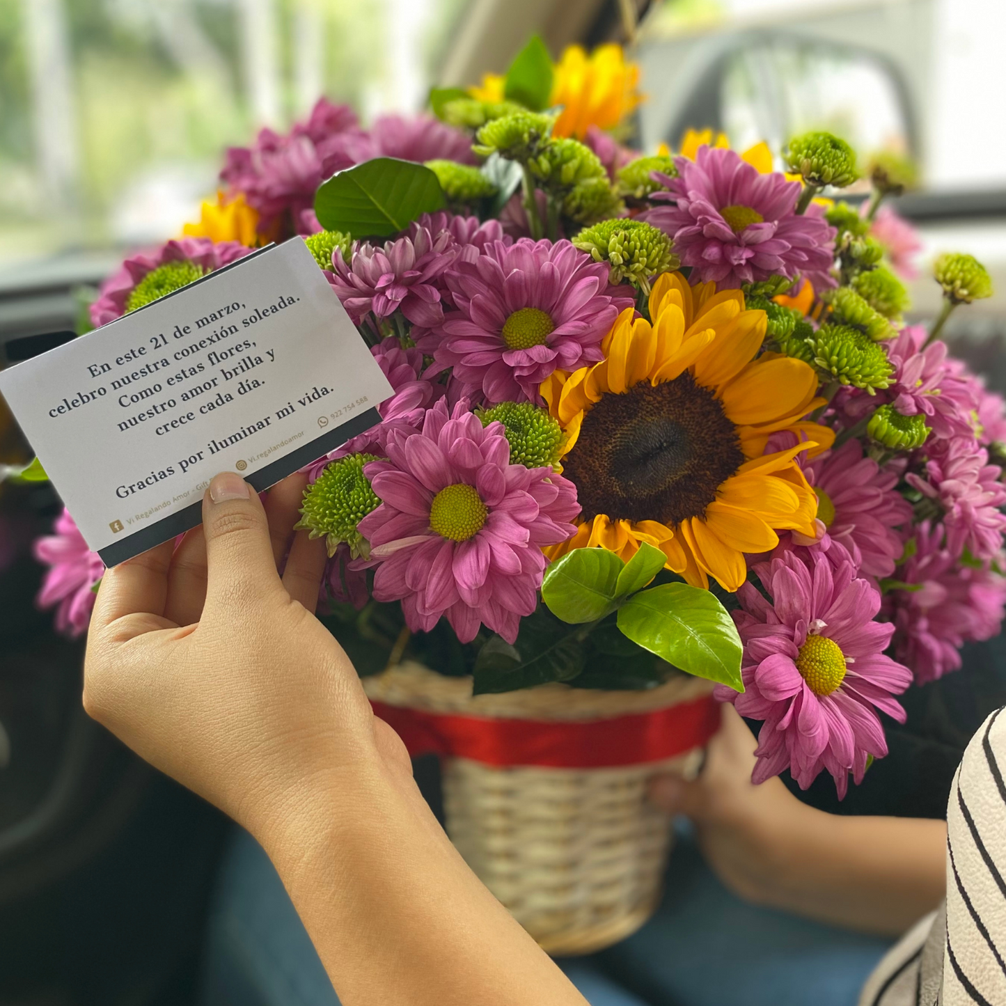 Canasta Marite - Flores Amarillas - Girasoles