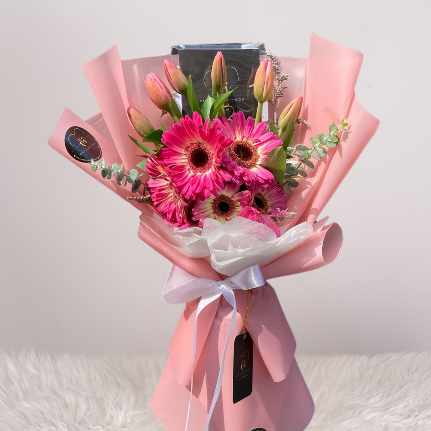 Ramo Lia - Gerberas y Tulipanes