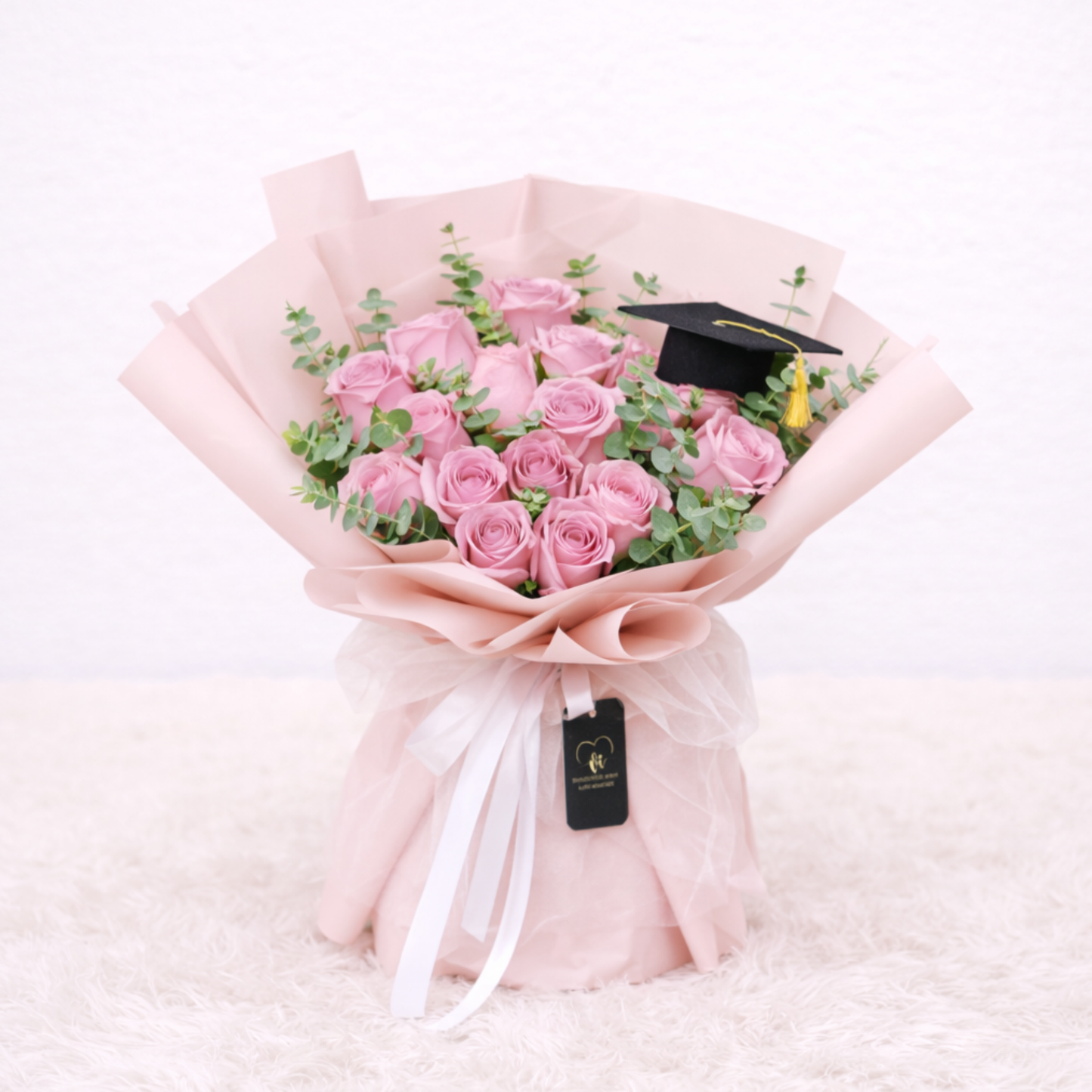 Ramo violeta 20 rosas - Graduacion