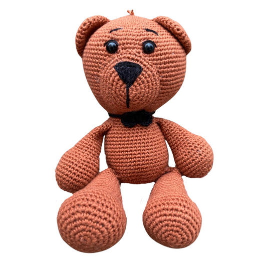 Oso con corbata negra