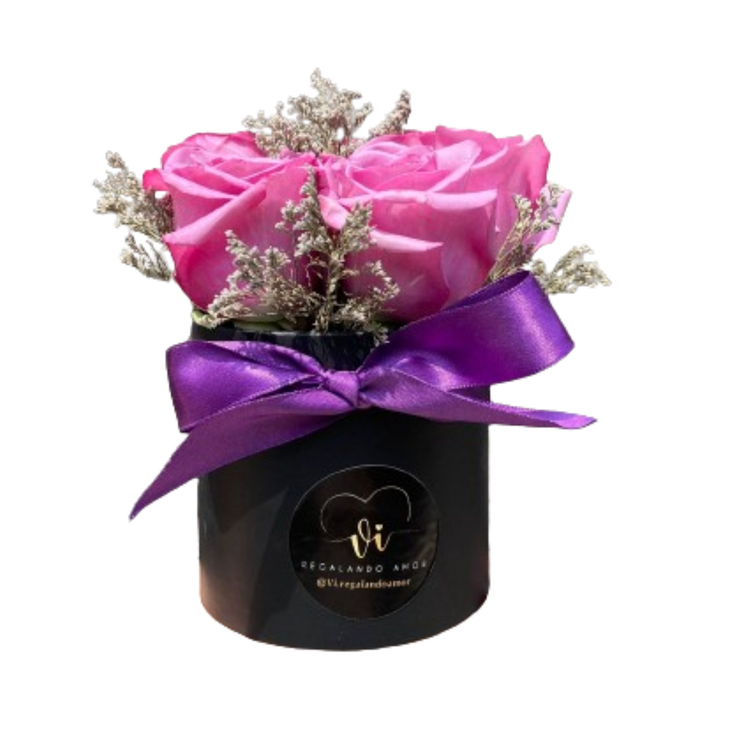 Box Eloisa de 5 Rosas Moradas