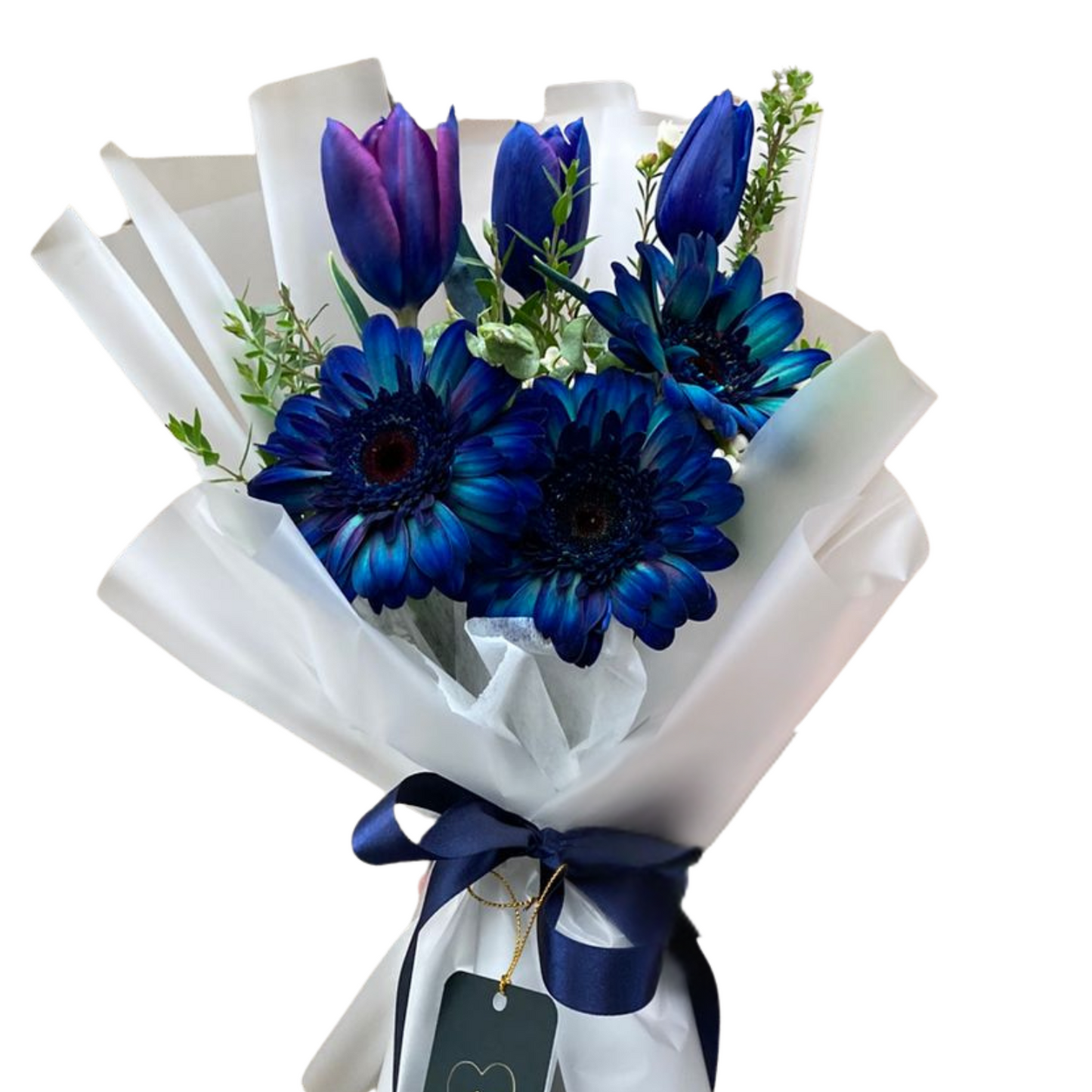 Ramo Bibble – 3 Tulipanes + 3 Gerberas