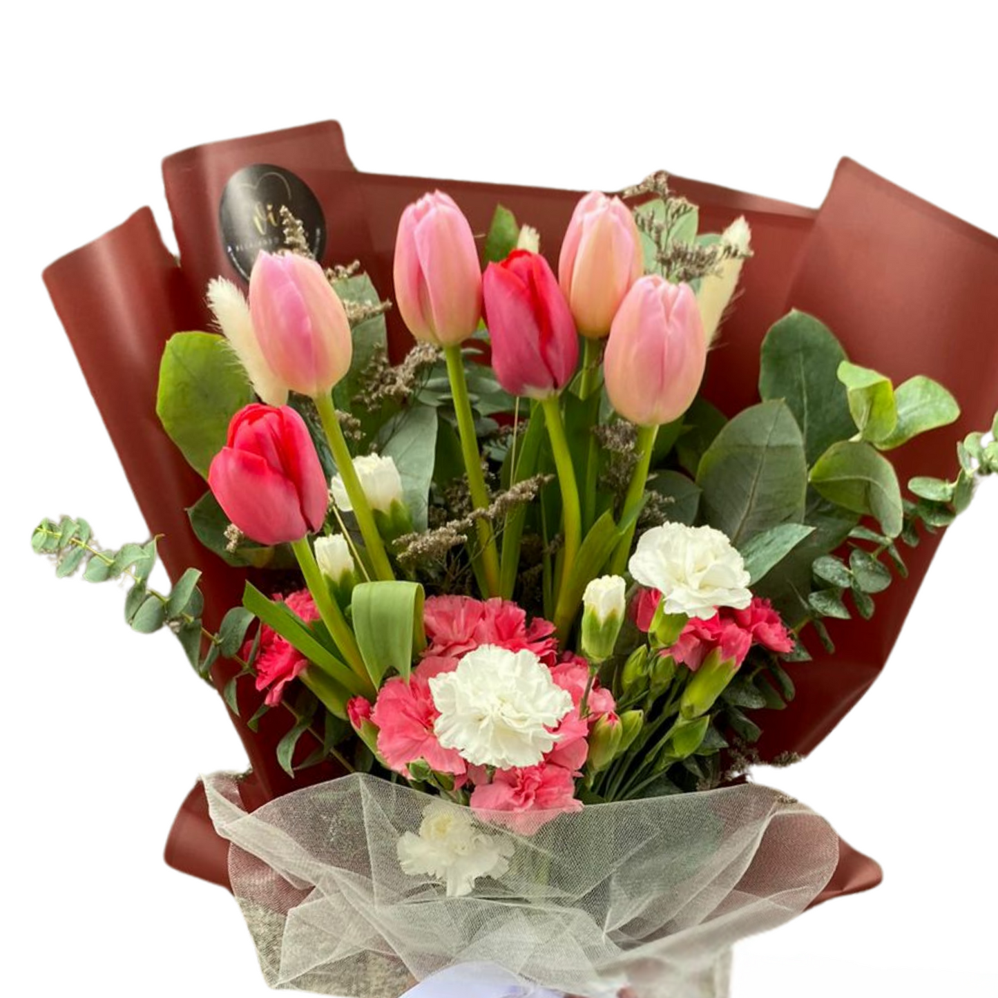 Ramo Layla - Tulipanes Rojos - Tulipanes Rosados - Ramos Rosados