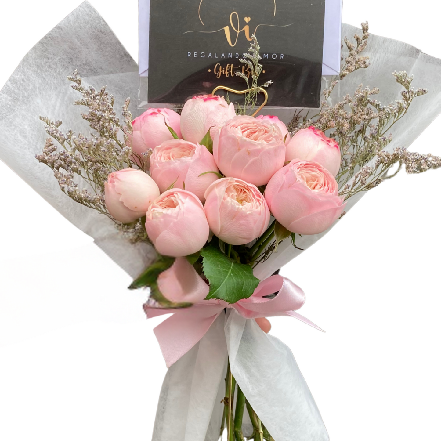 Mini Ramo Perfect Rosas Inglesas "Tipo Peonias"
