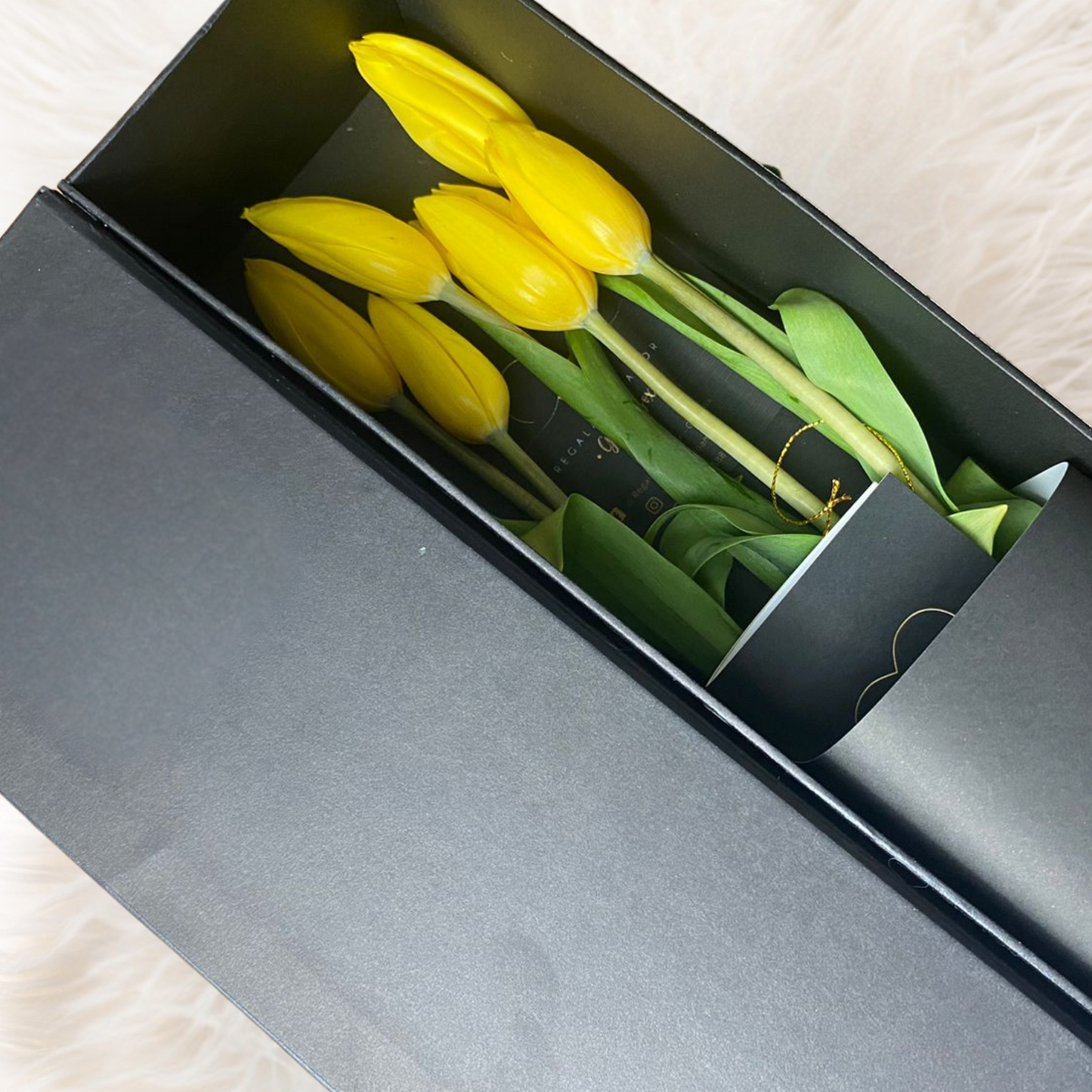 Box Luxury Tulipanes Amarillos