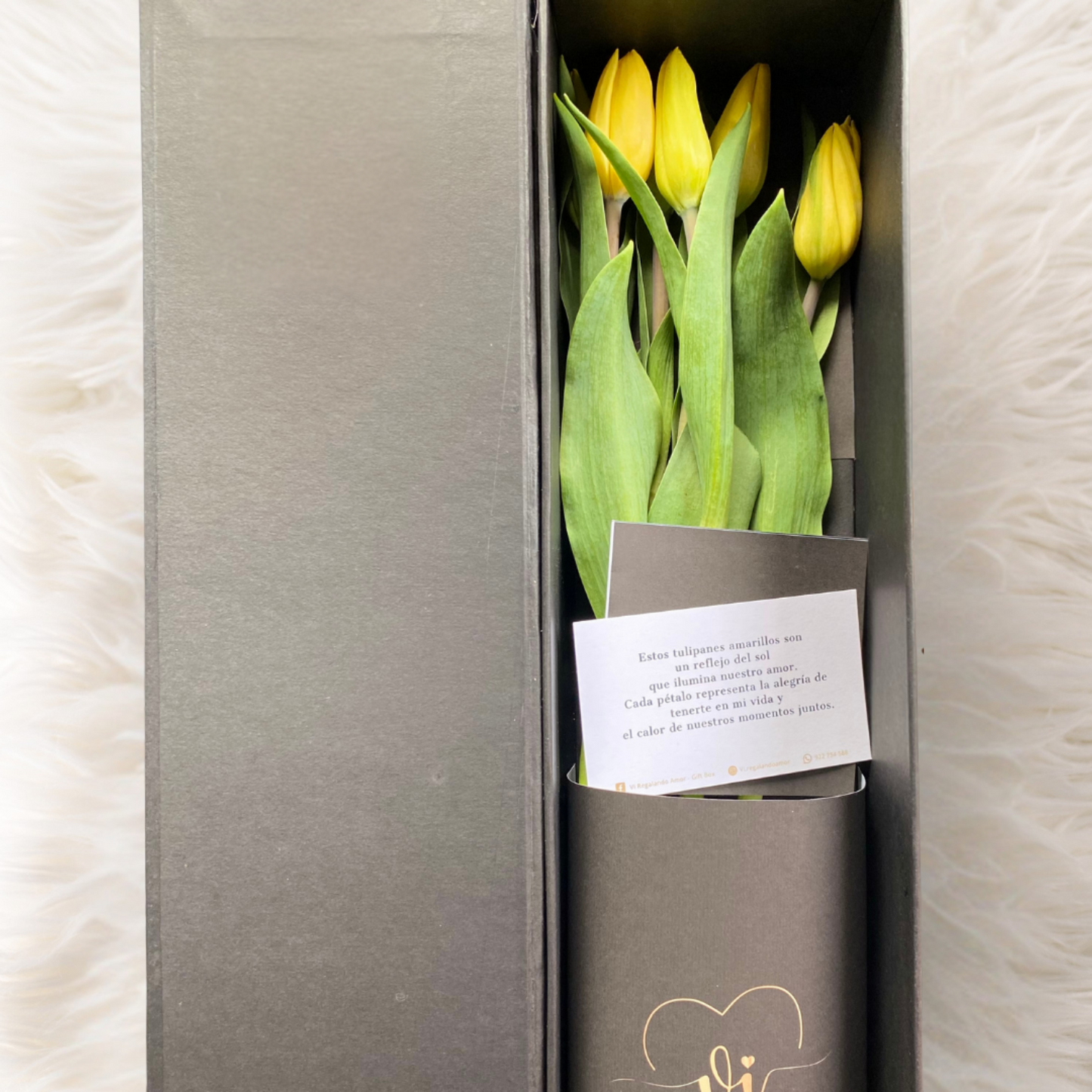 Box Luxury Tulipanes Amarillos