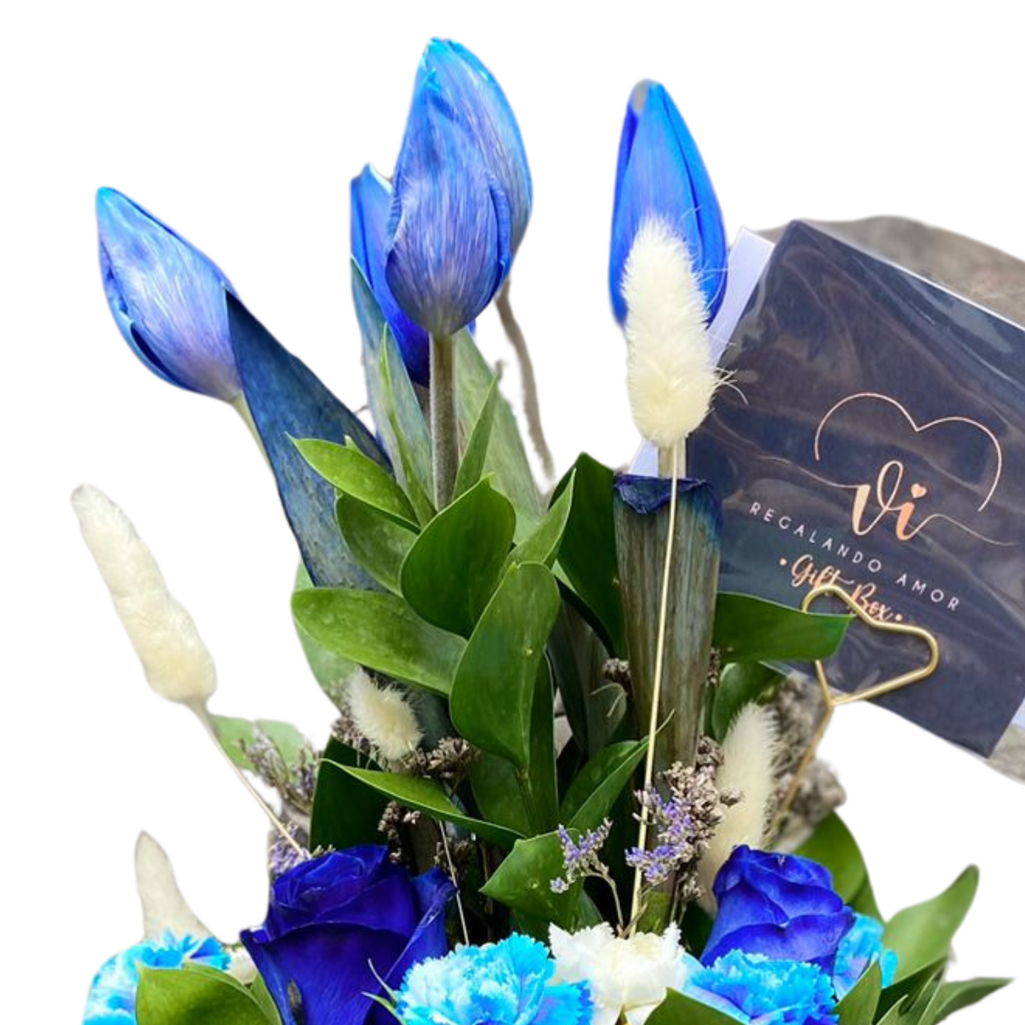 Box serena - Tulipanes azules