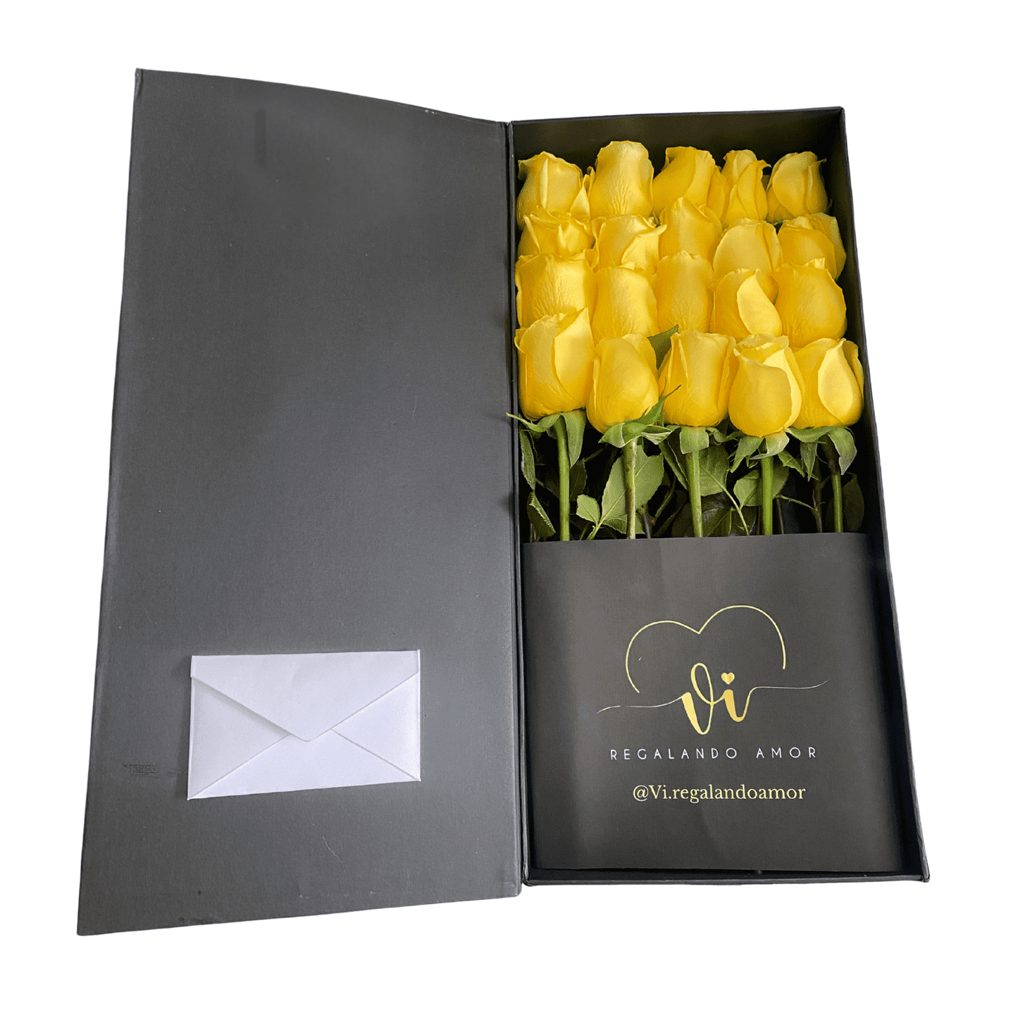 Box Luxury Imperial Rosas Amarillas 20 u - Flores amarillas
