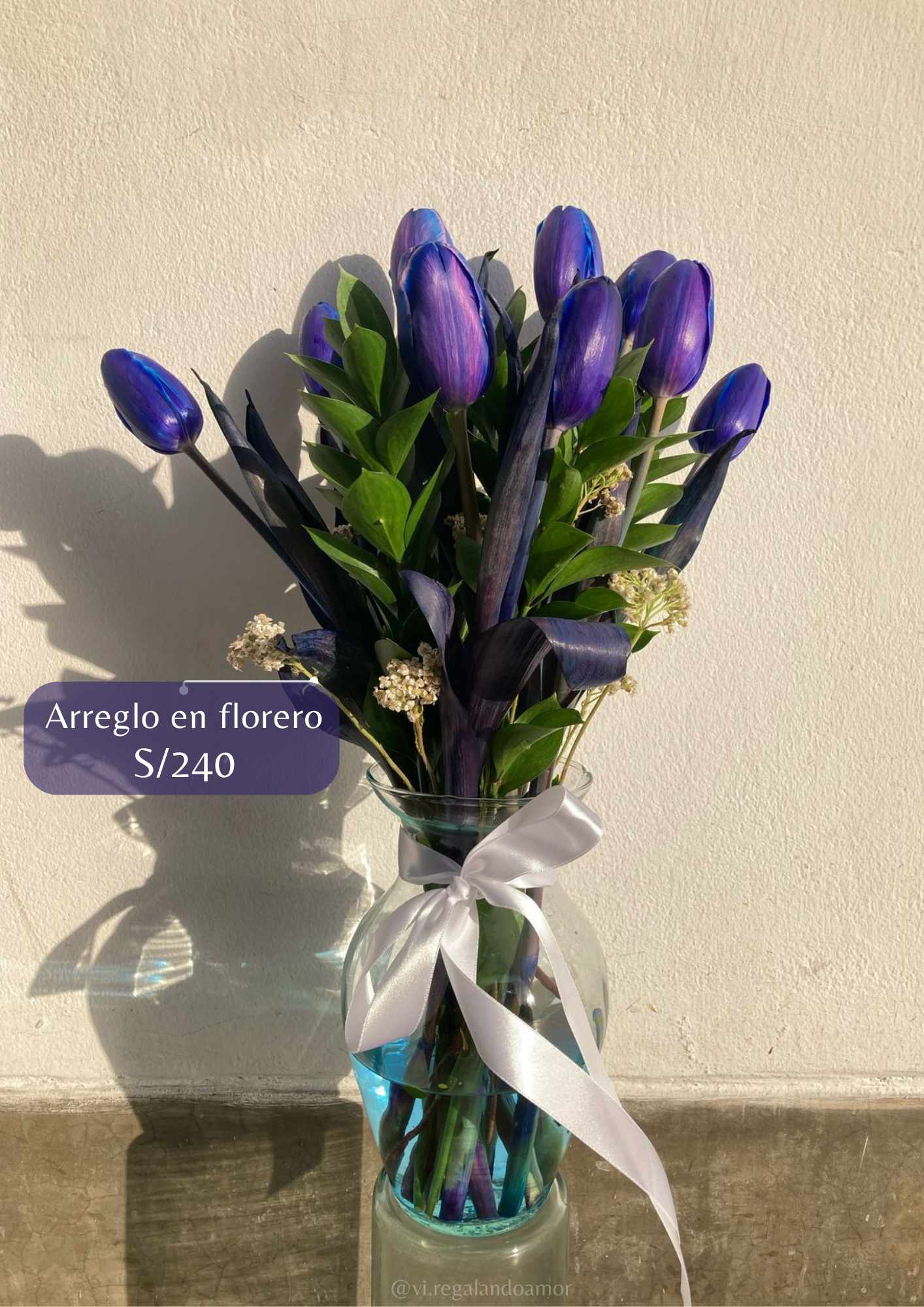 Arreglo en Florero Bibble