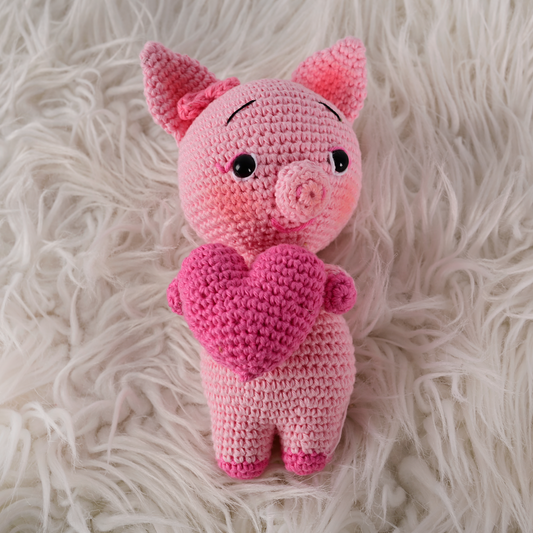 Cerdito Enamorado - Amigurumi