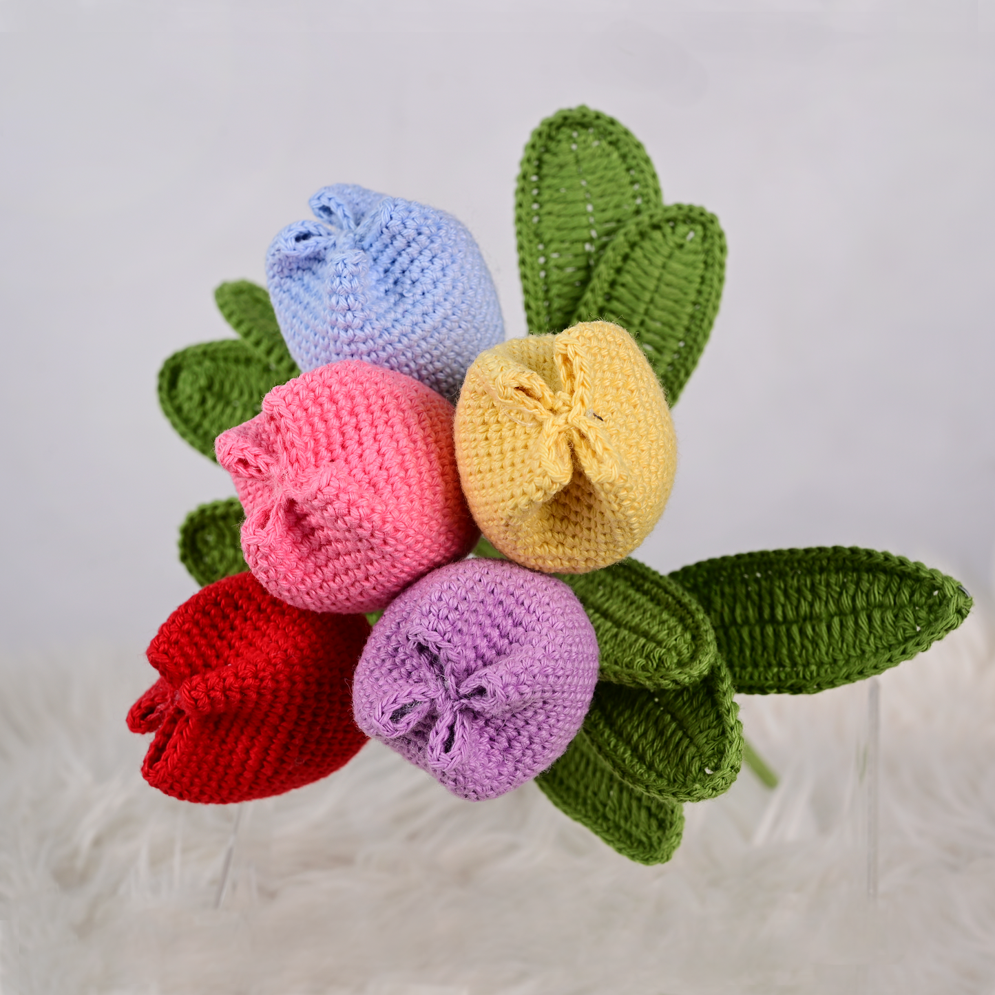 Tulipán Amigurumi Tejido – Color Aleatorio