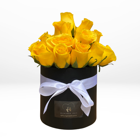 Caja Clásica – 24 Rosas Amarillas - Flores Amarillas
